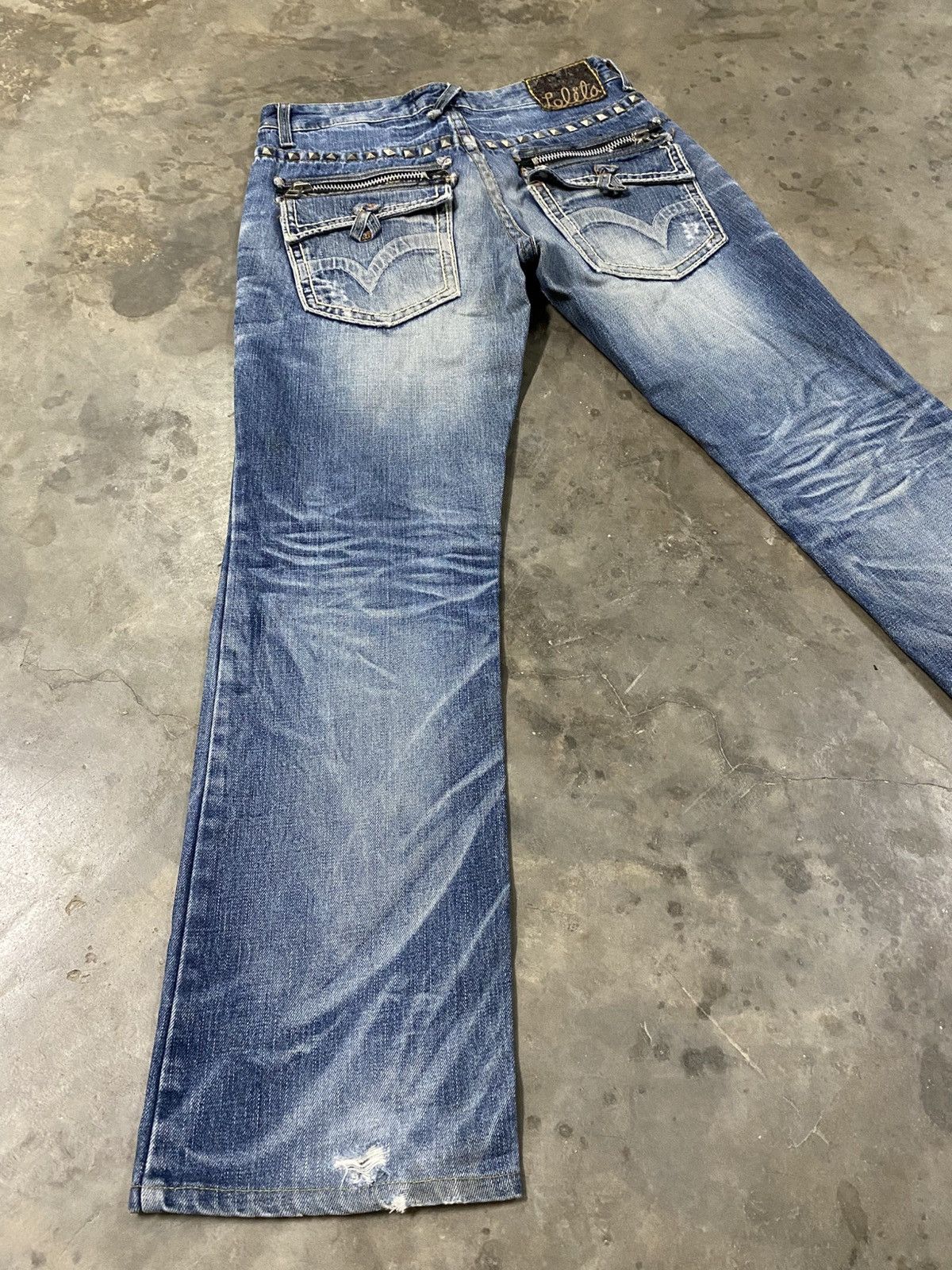 Jean × Vintage Exotic Vintage Denim Lolita Jeans Distressed @224 Size US 30 / EU 46 - 10 Thumbnail