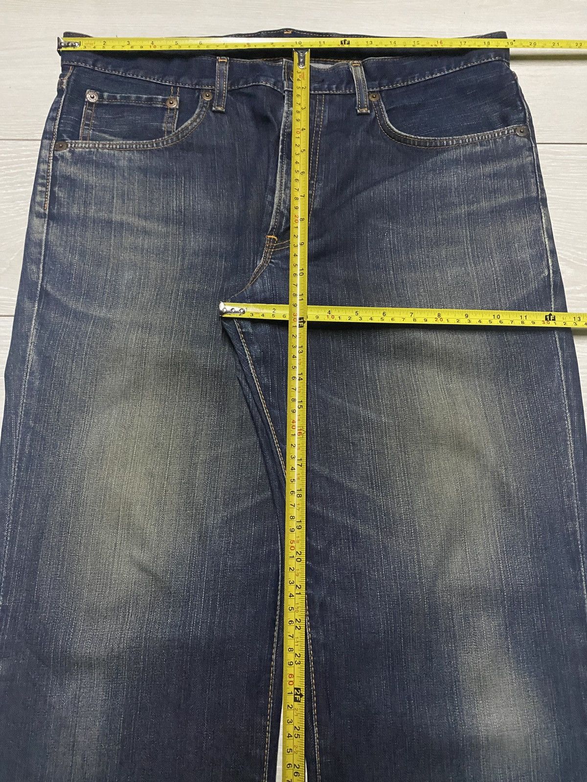 Junya Watanabe Vintage Edwin 503 Mud Wash Distressed Jeans Size US 37 - 11 Thumbnail