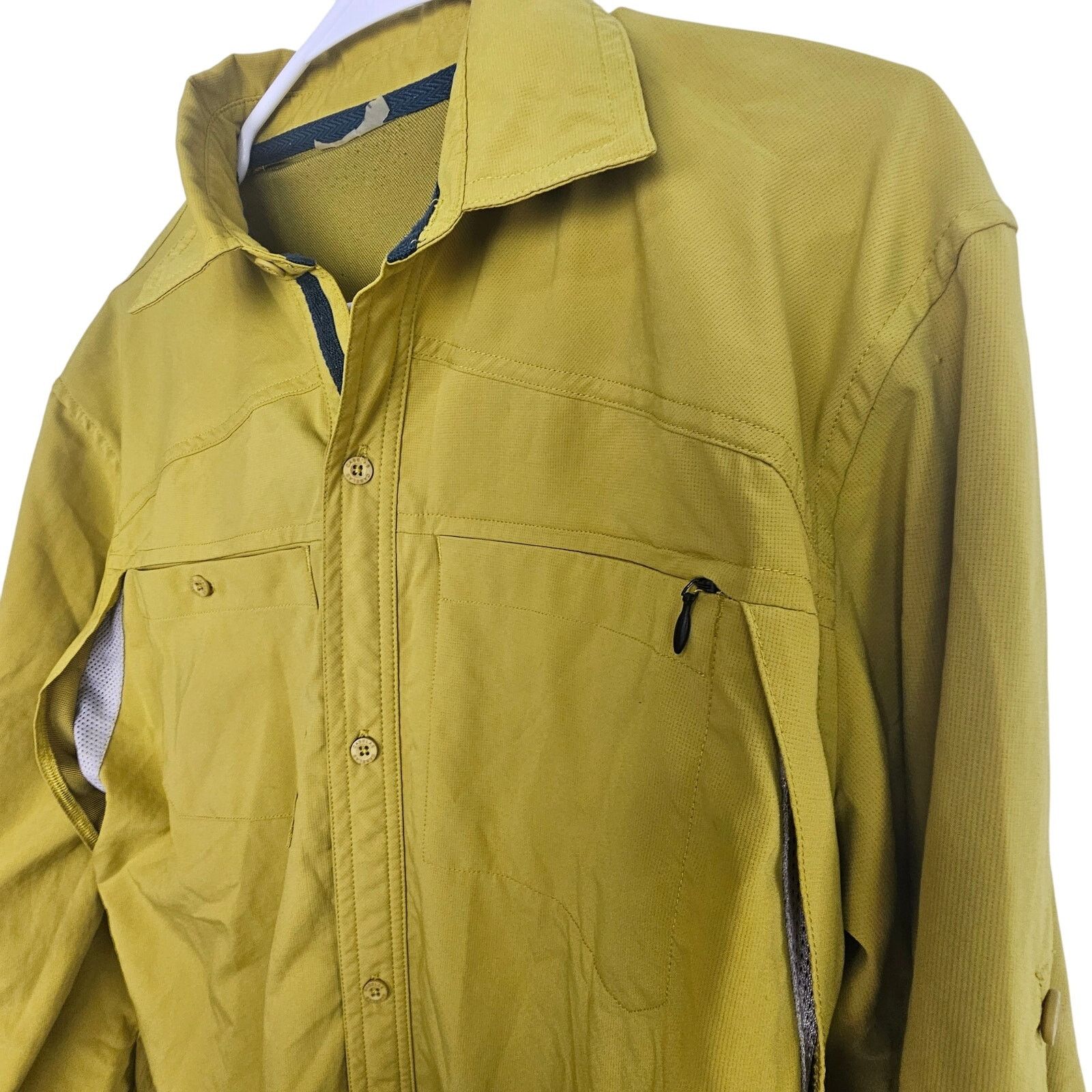 Cabelas Cabelas Guidewear Shirt Men L? Yellow Vented LS Button Size US L / EU 52-54 / 3 - 7 Thumbnail