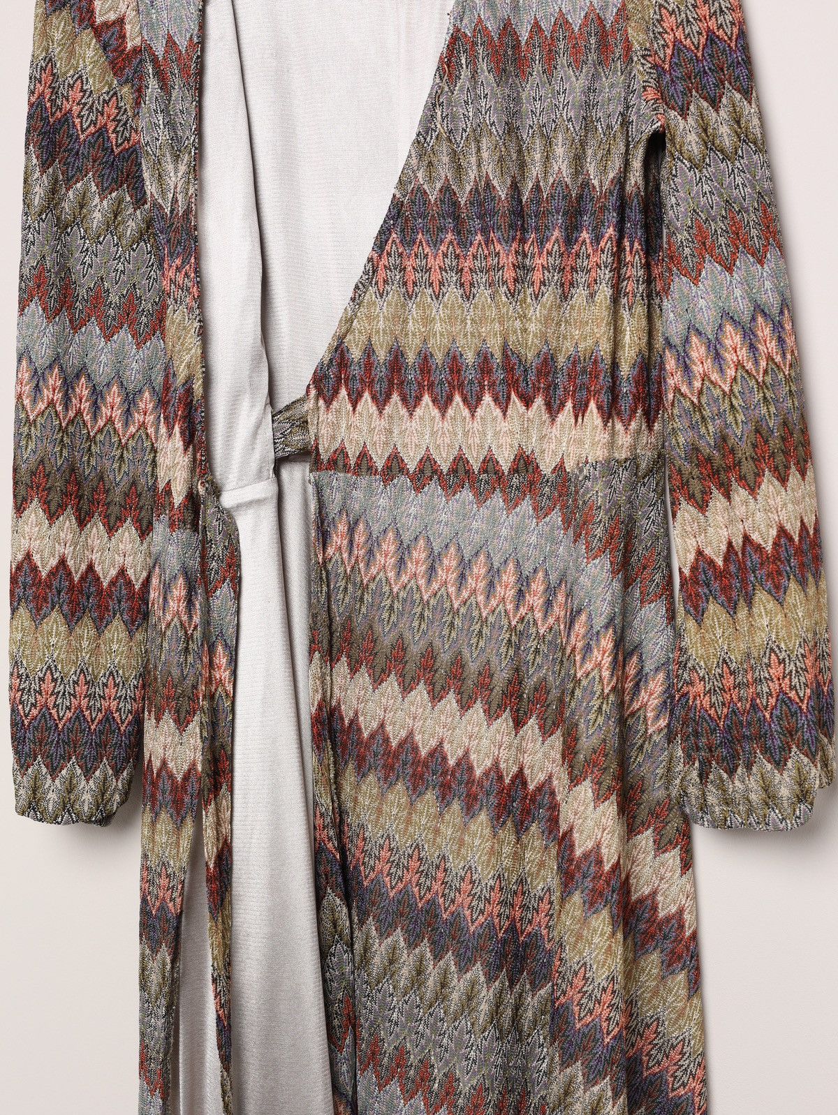 Missoni Missoni Geometric Cotton Viscose Linen Dress Long Printed Size XS / US 0-2 / IT 36-38 - 16 Thumbnail