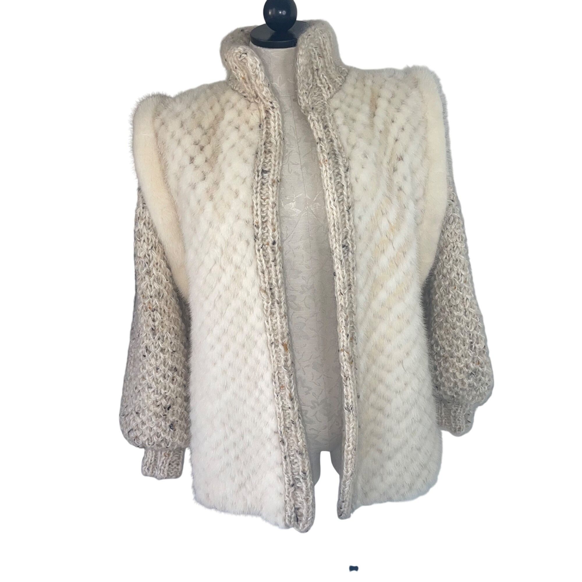Vintage Vintage Womens Jacket Vest Size Medium Cream Size M / US 6-8 / IT 42-44 - 1 Thumbnail