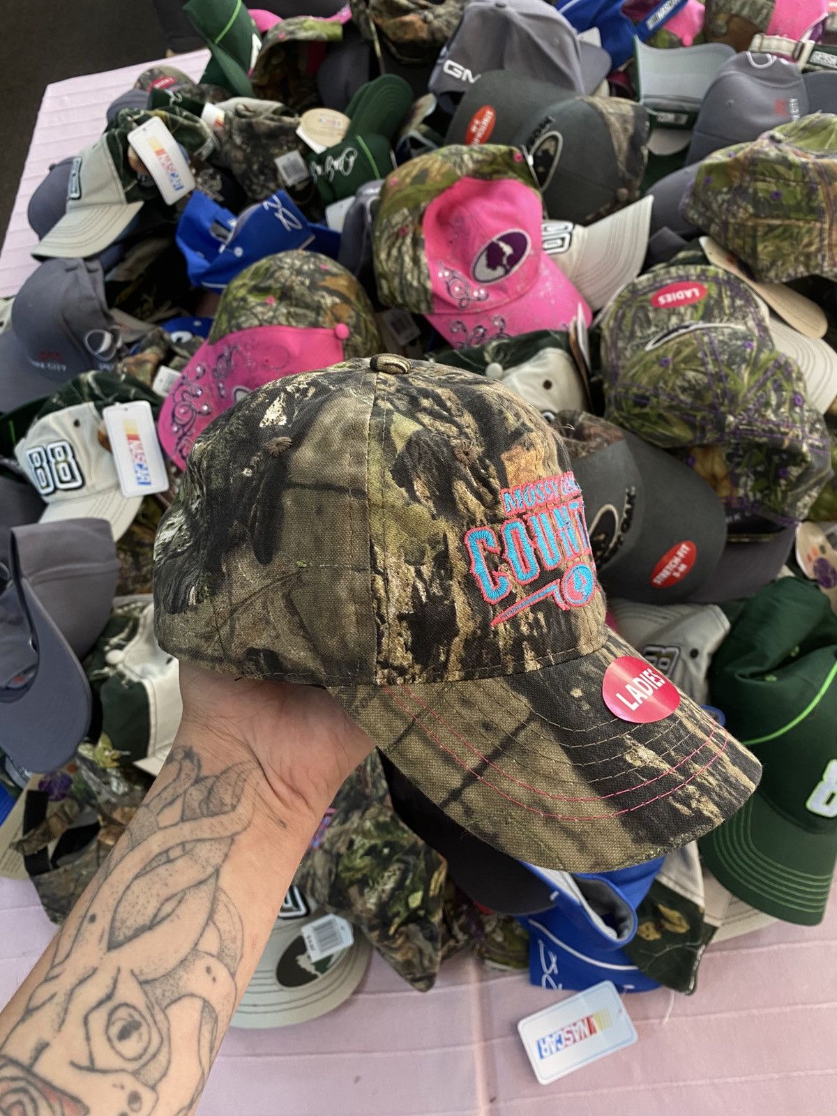Realtree Mossy oak Country y2k realtree cap racing Size ONE SIZE - 3 Thumbnail