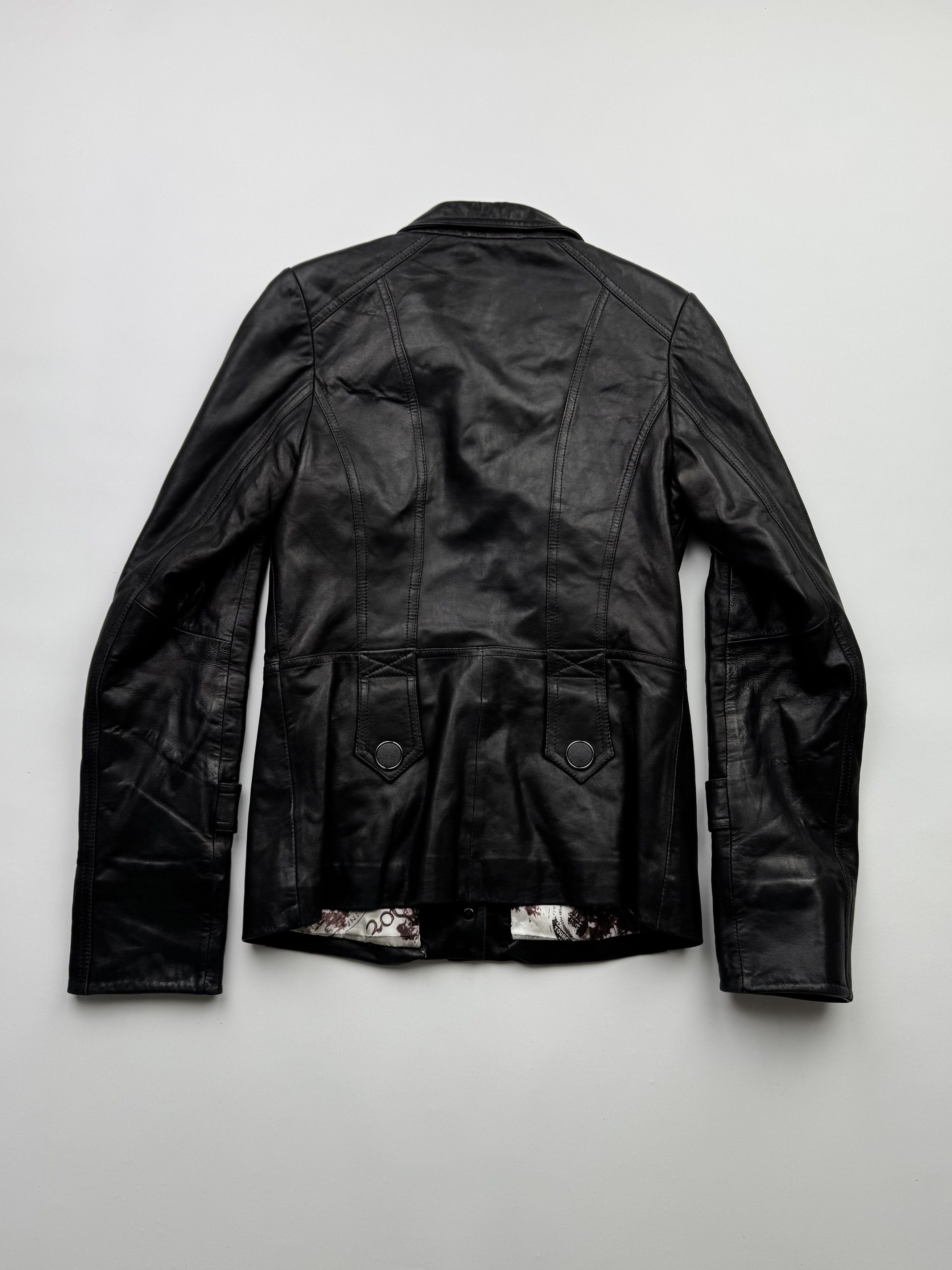 Vintage Vintage Leather Jacket With Straps B495(V51)E2 Size M / US 6-8 / IT 42-44 - 9 Thumbnail