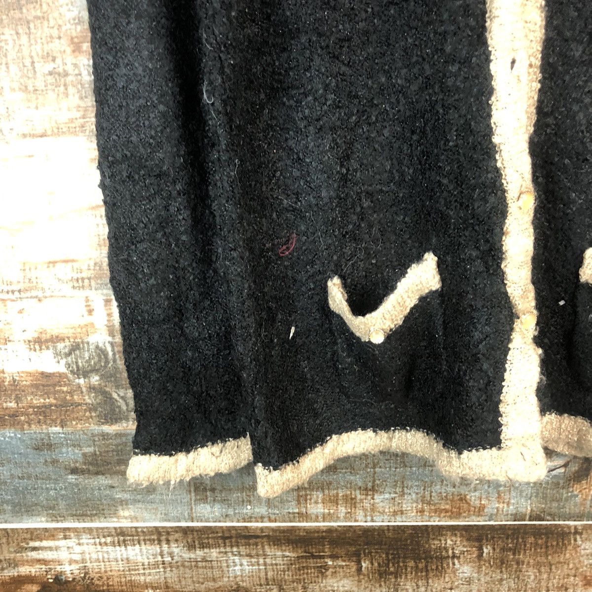Homespun Knitwear × Japanese Brand DL Vis Black Cardigan Knitwear #C368 Size M / US 6-8 / IT 42-44 - 7 Thumbnail