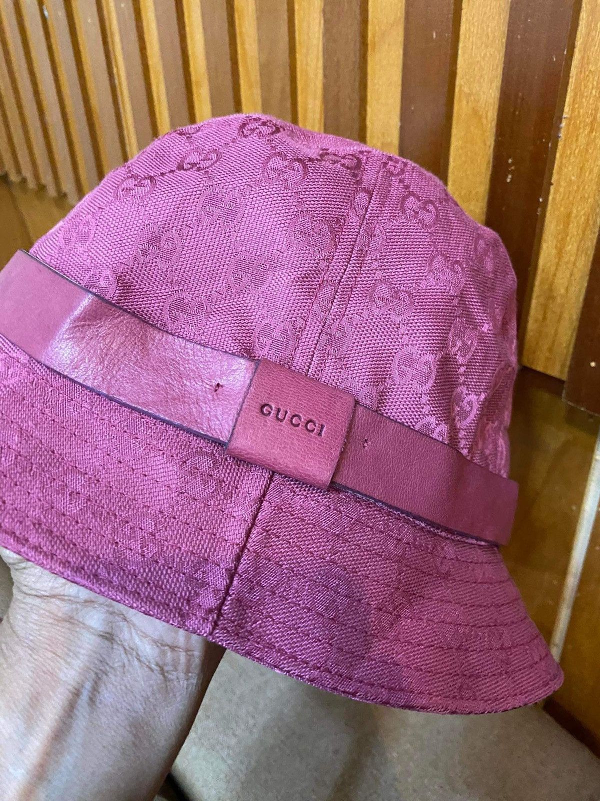 Designer × Gucci Gucci Monogram Bucket Hat Size ONE SIZE - 3 Thumbnail