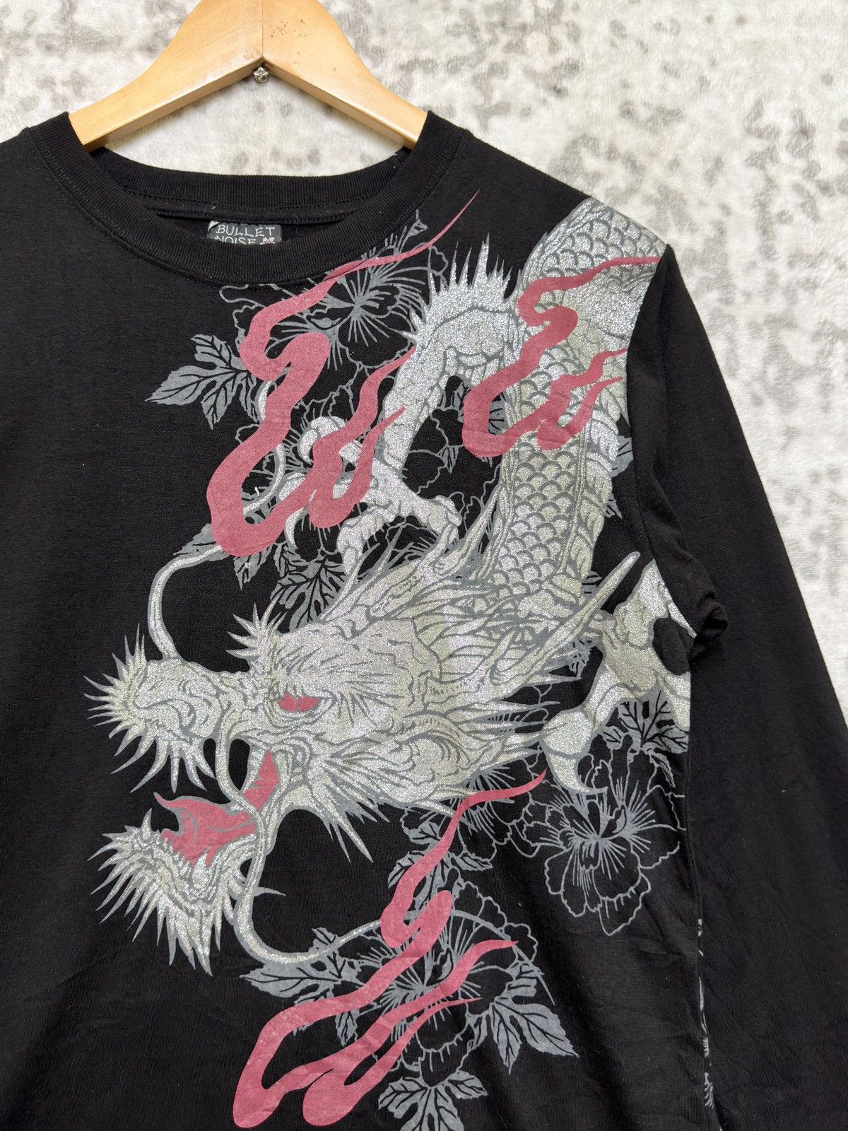 Bullet Noise Bullet Noise Dragon Wagara Y2K Long Sleeve Sukajan Tee Size US XS / EU 42 / 0 - 5 Thumbnail