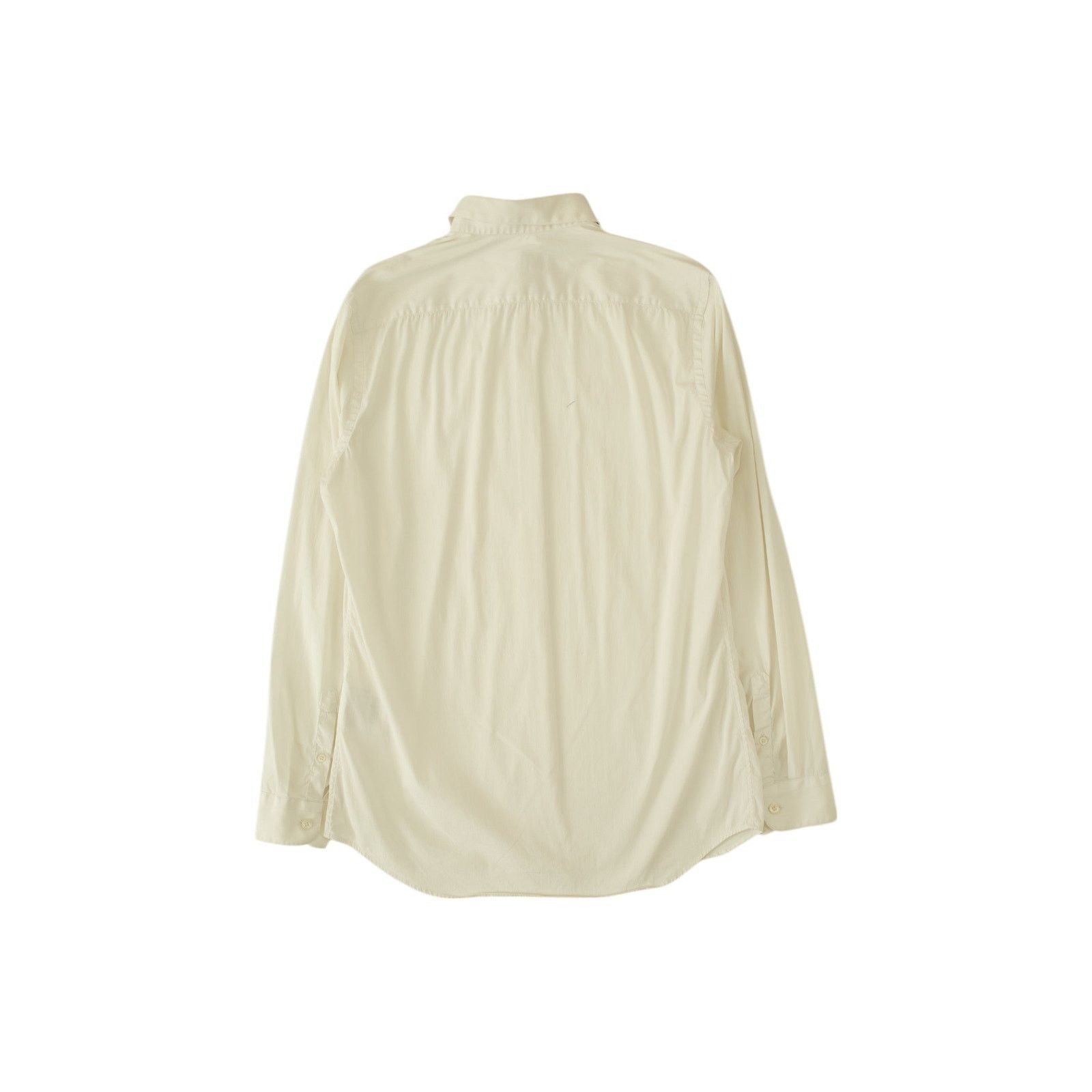 Prada White Cotton Button Up Shirt Size US M / EU 48-50 / 2 - 2 Thumbnail