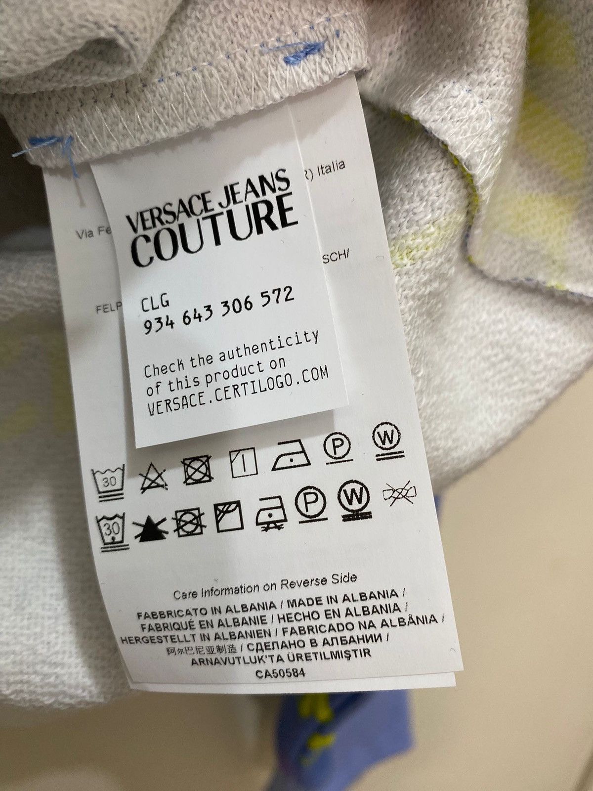 Versace Jeans Couture Versace Jeans Culture Fleece Monogram sweatshirt, M, new . Size US M / EU 48-50 / 2 - 11 Thumbnail