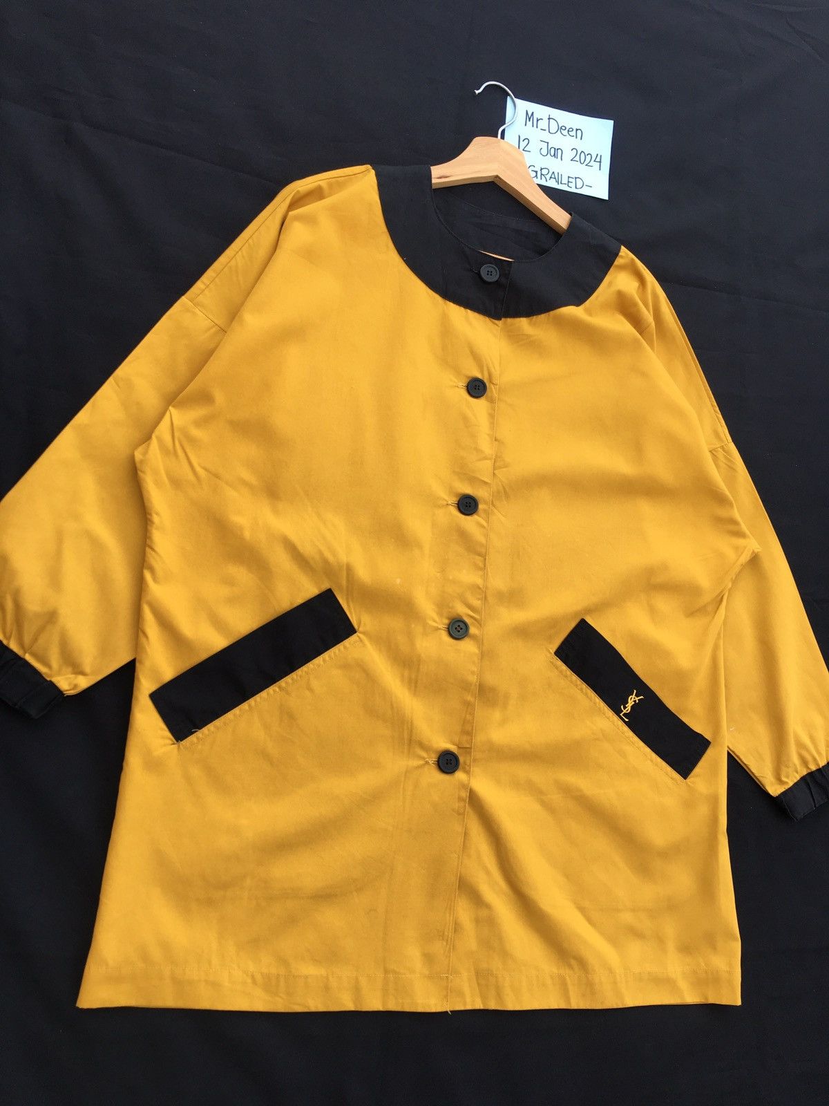 Yves Saint Laurent Rare Vintage YSL Yves Saint Laurent Long Jacket/Outerwear Size L / US 10 / IT 46 - 5 Thumbnail