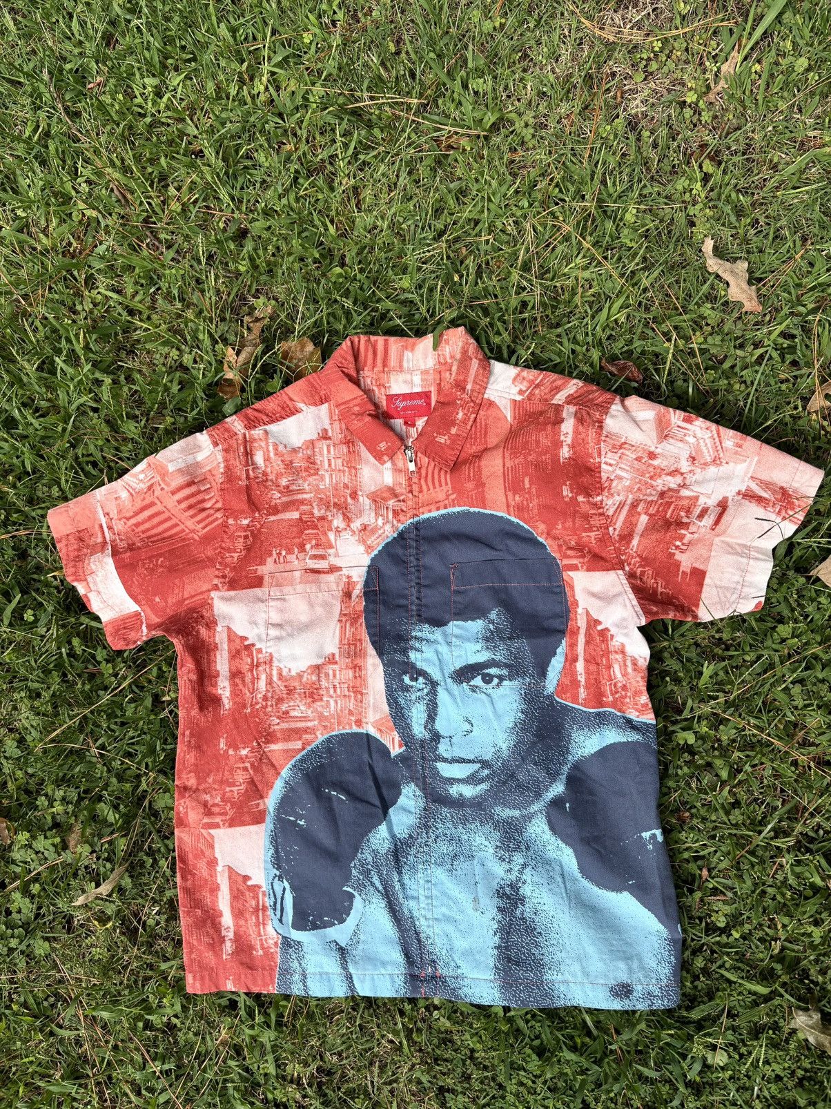 トップス supreme Muhammad Ali Zip Up S/S Supreme - Supreme Muhammad Ali Zip Up S/S Shirtの通販 by
