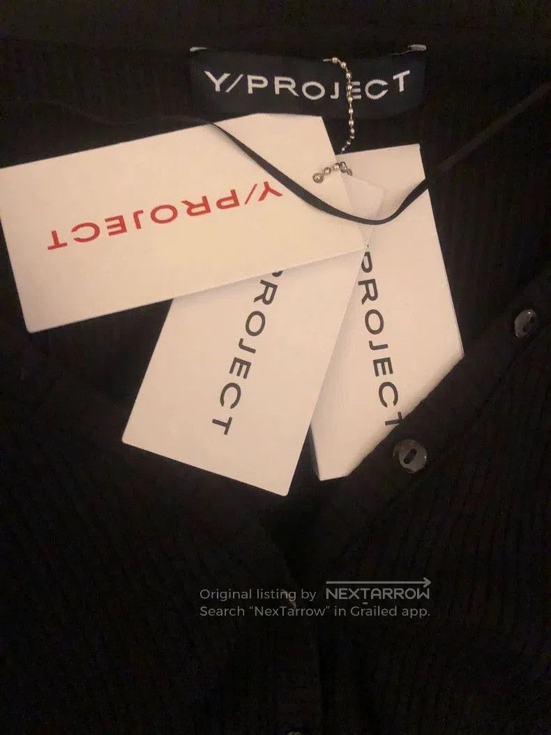 Yohji Yamamoto Y/PROJECT Classic Ruched Fitted T-Shirt. Size US XS / EU 42 / 0 - 3 Thumbnail