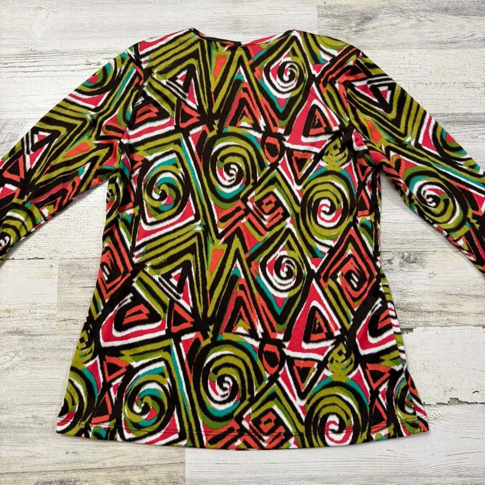 Designer Y2k R.Q.T Retro Abstract Boho Indie 3/4 sleeve small Size S / US 4 / IT 40 - 3 Thumbnail