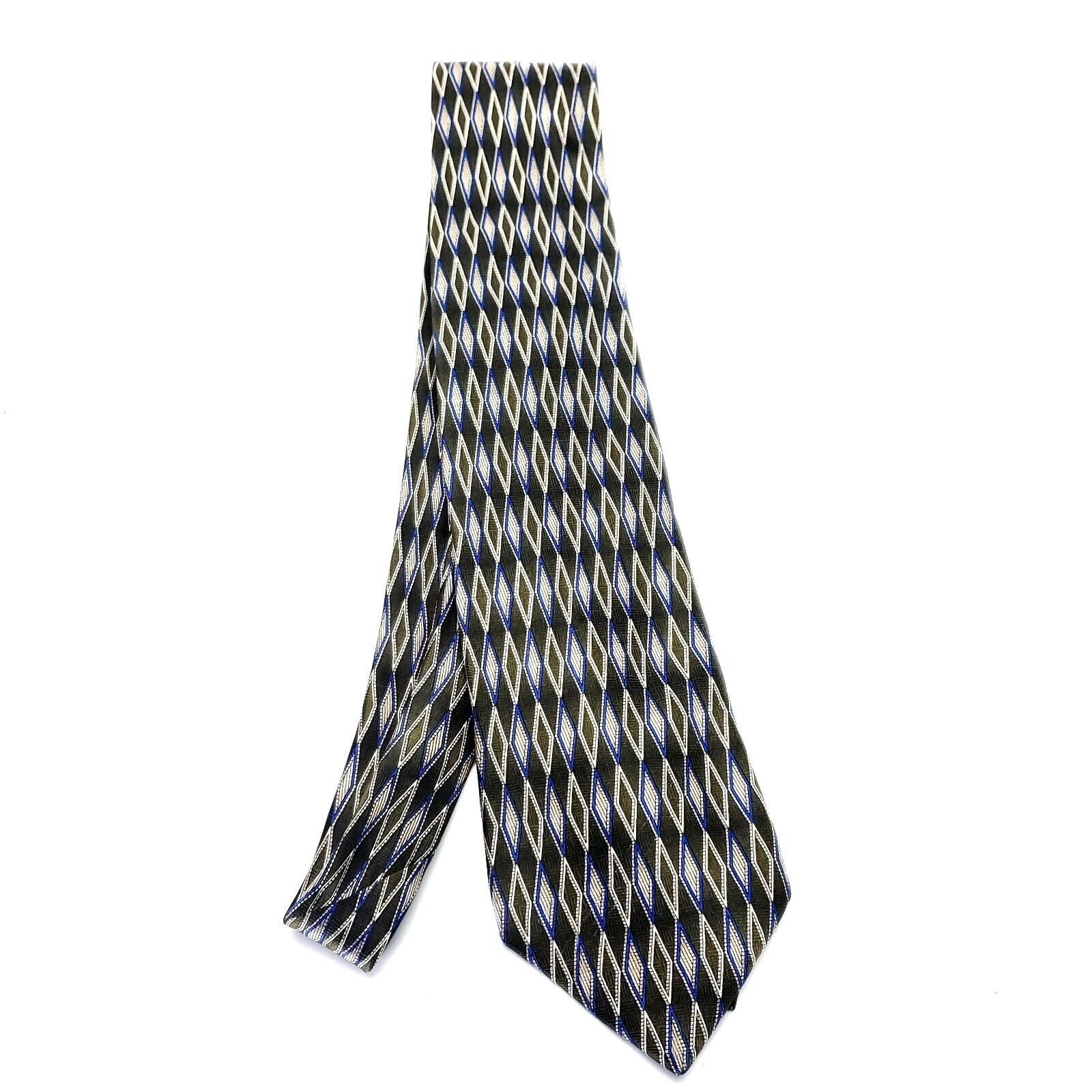 Jos. A. Bank Jos A Bank Multi Colored Silk Tie Woven Long Check Size ONE SIZE - 6 Thumbnail