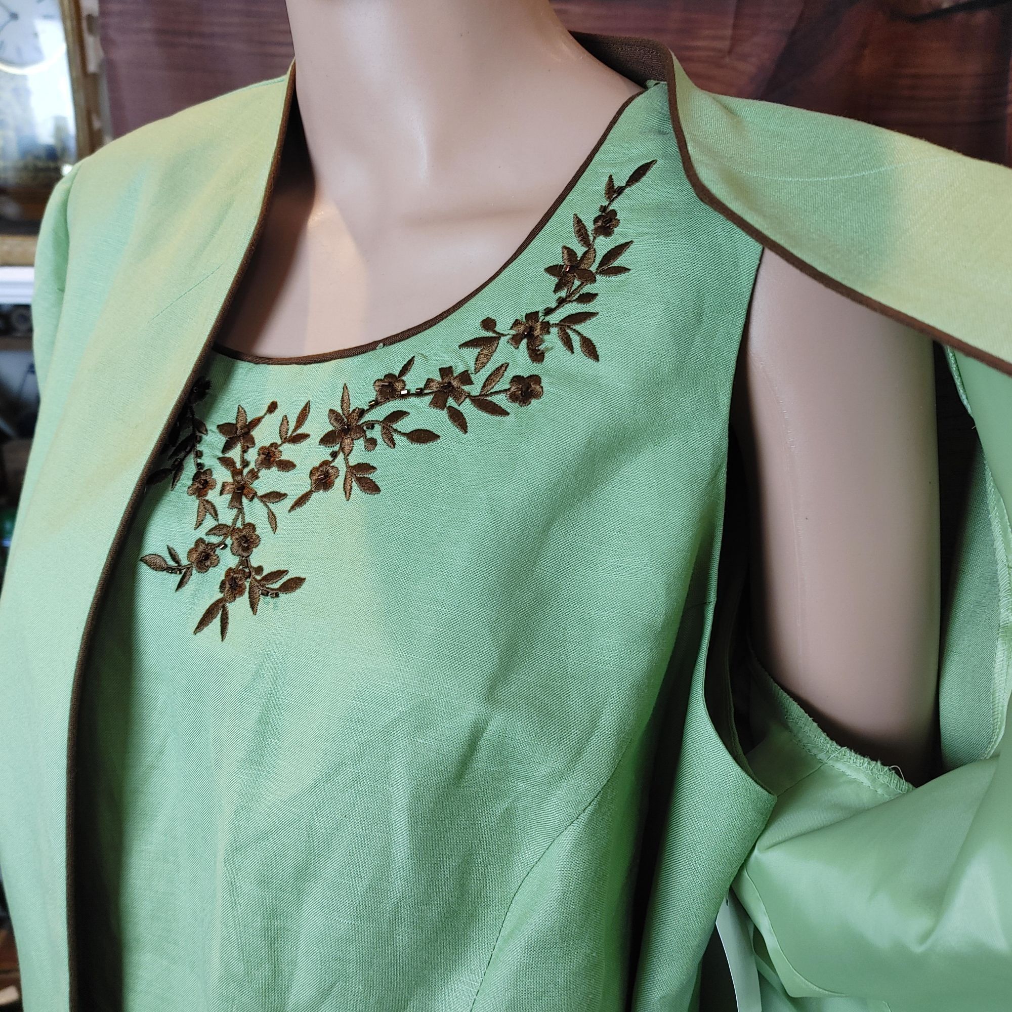Other Jessica Howard Women's 2 Piece Embroidered Blazer + Blouse S Size XXL / US 16-18 / IT 52-54 - 3 Thumbnail