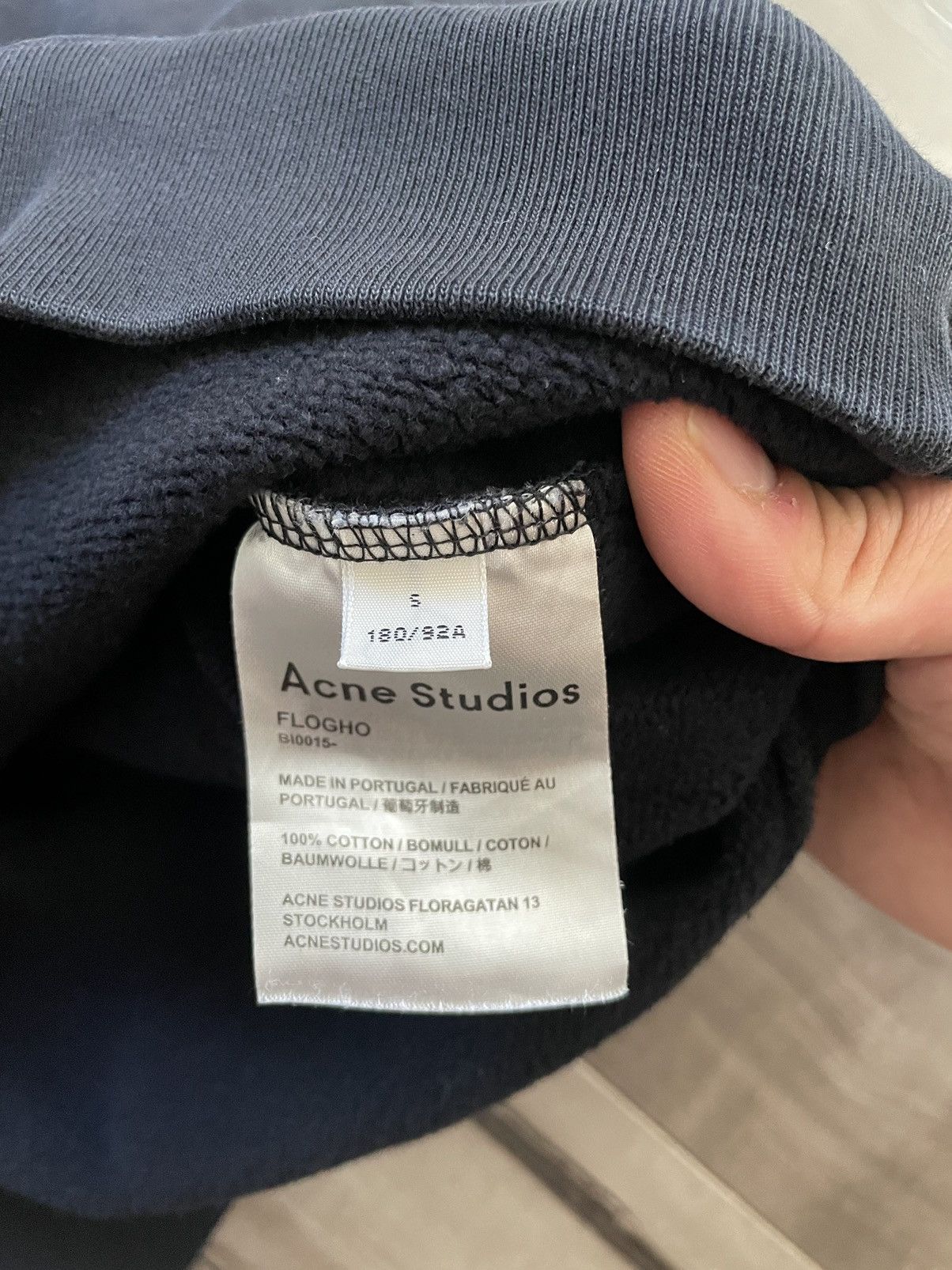 Acne Studios Acne Studio Rib Logo Crewneck Sweater Size US S / EU 44-46 / 1 - 5 Thumbnail