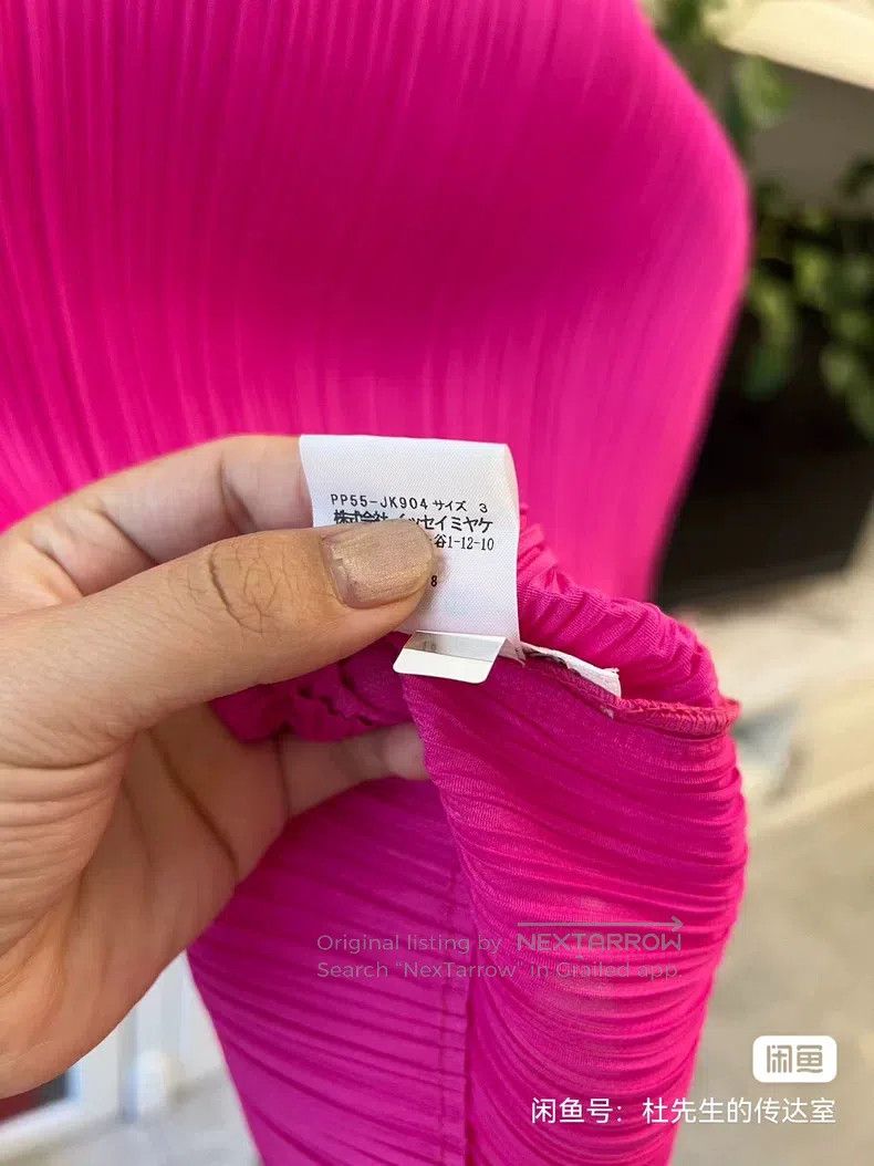 Issey Miyake Issey Miyake Iridescent Pink Long Sleeve Top Size L / US 10 / IT 46 - 6 Thumbnail
