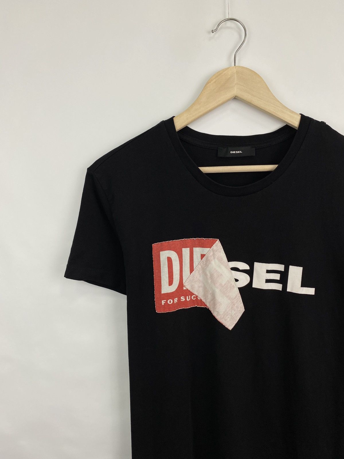 Diesel 🇺🇸 Y2K Diesel Box Logo T-Shirt Retro Rare Hype Size US L / EU 52-54 / 3 - 2 Thumbnail
