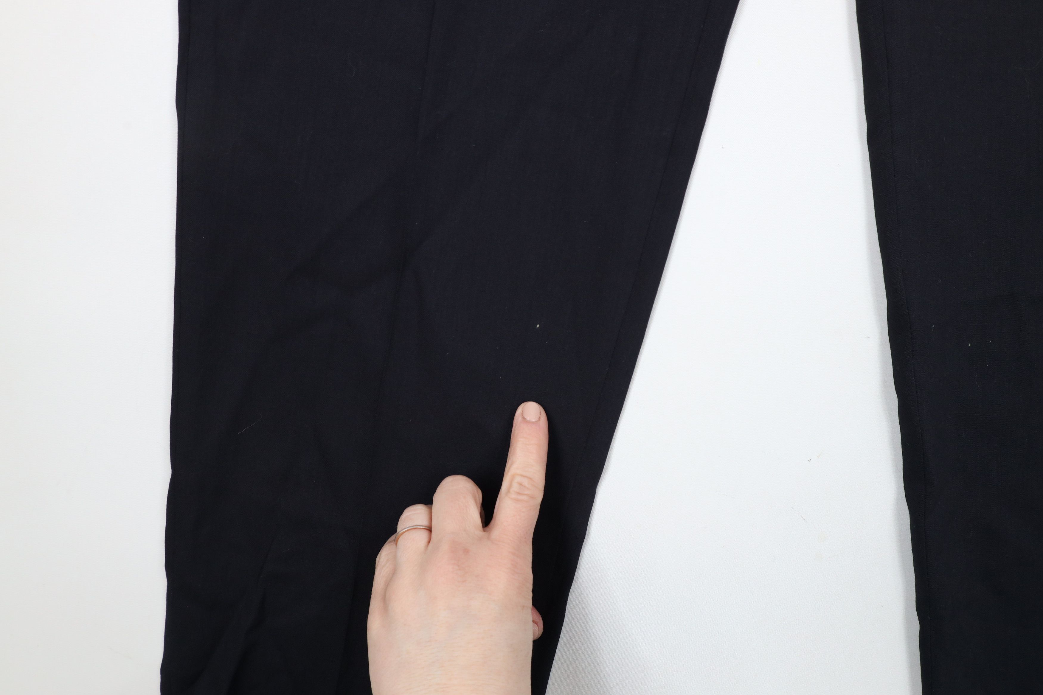 Vintage Vintage 90s Streetwear Wool Pleated Cuffed Chino Pants Blue Size US 30 / EU 46 - 5 Thumbnail