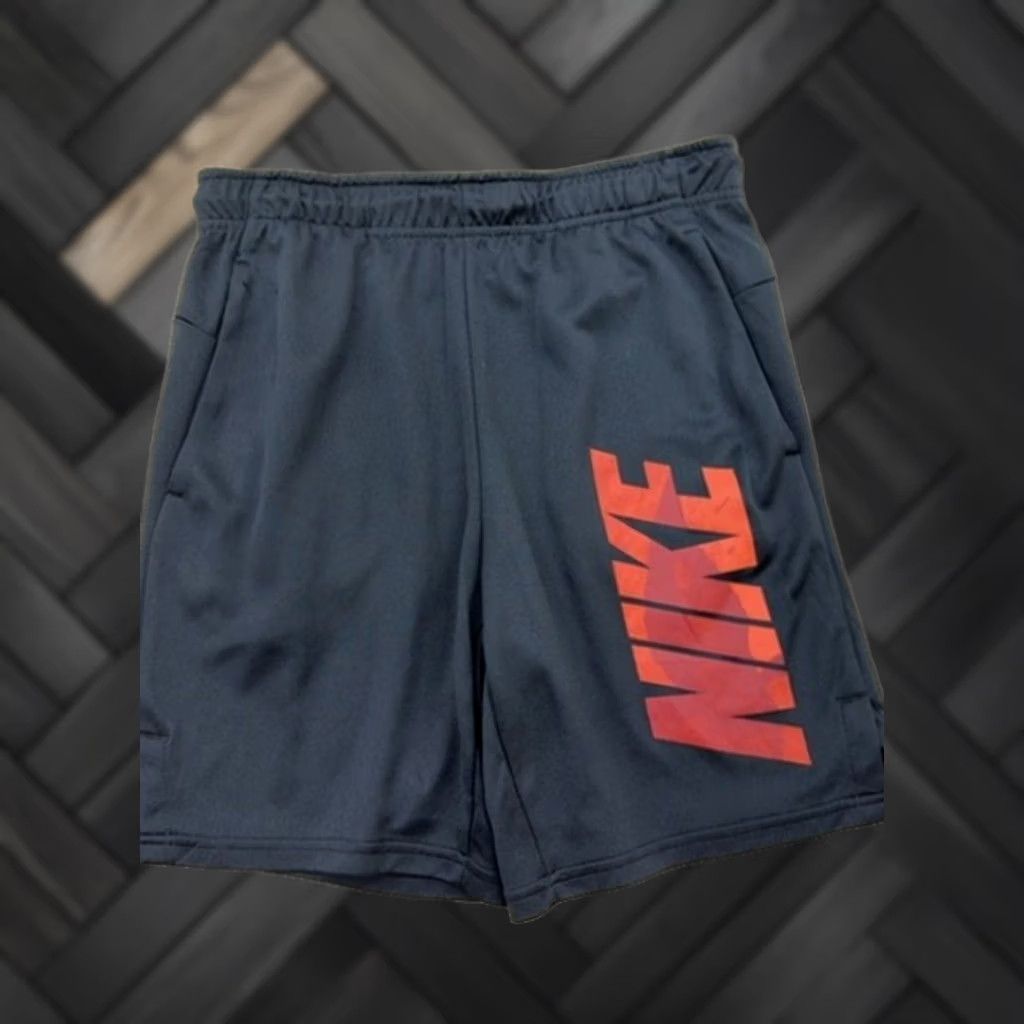 Nike Nike Men’s Grey Dri-FIT Polyester Shorts M Drawstring Size US 31 - 1 Thumbnail