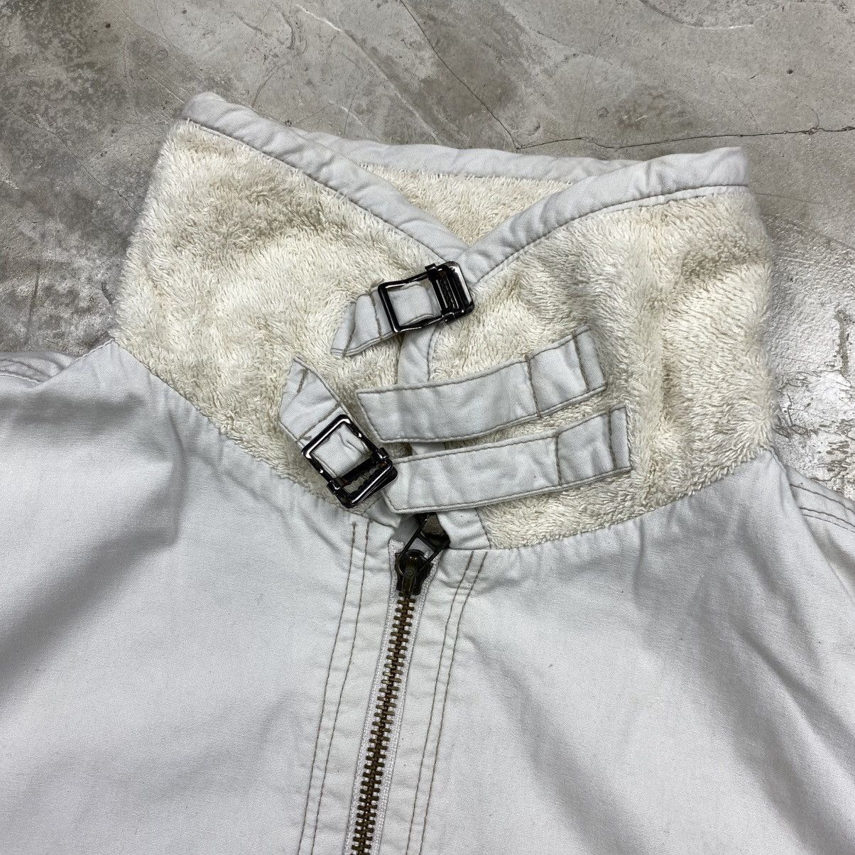 45rpm Vintage Cropped Aviator Biker Jacket Size US M / EU 48-50 / 2 - 4 Thumbnail
