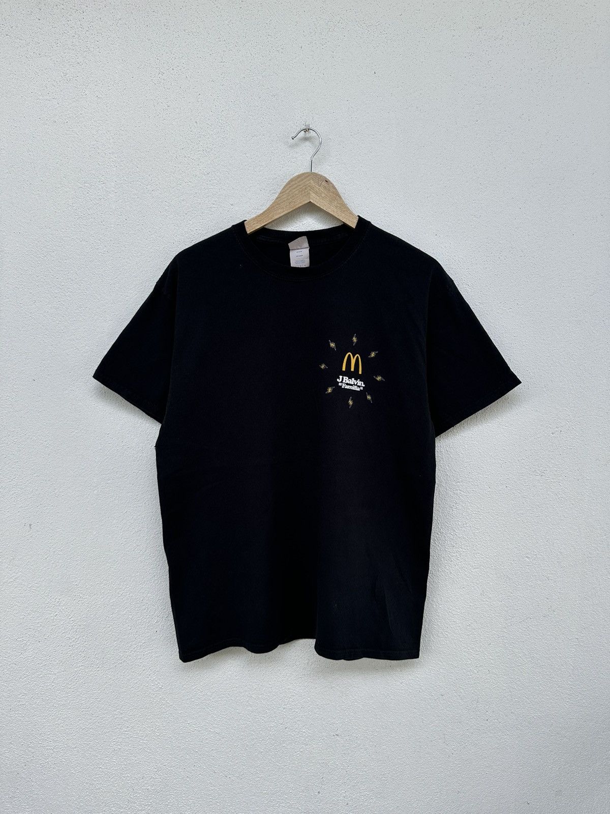 image of Band Tees x Vintage J Balvin Mc Donald T Shirt in Black, Men's (Size Large)