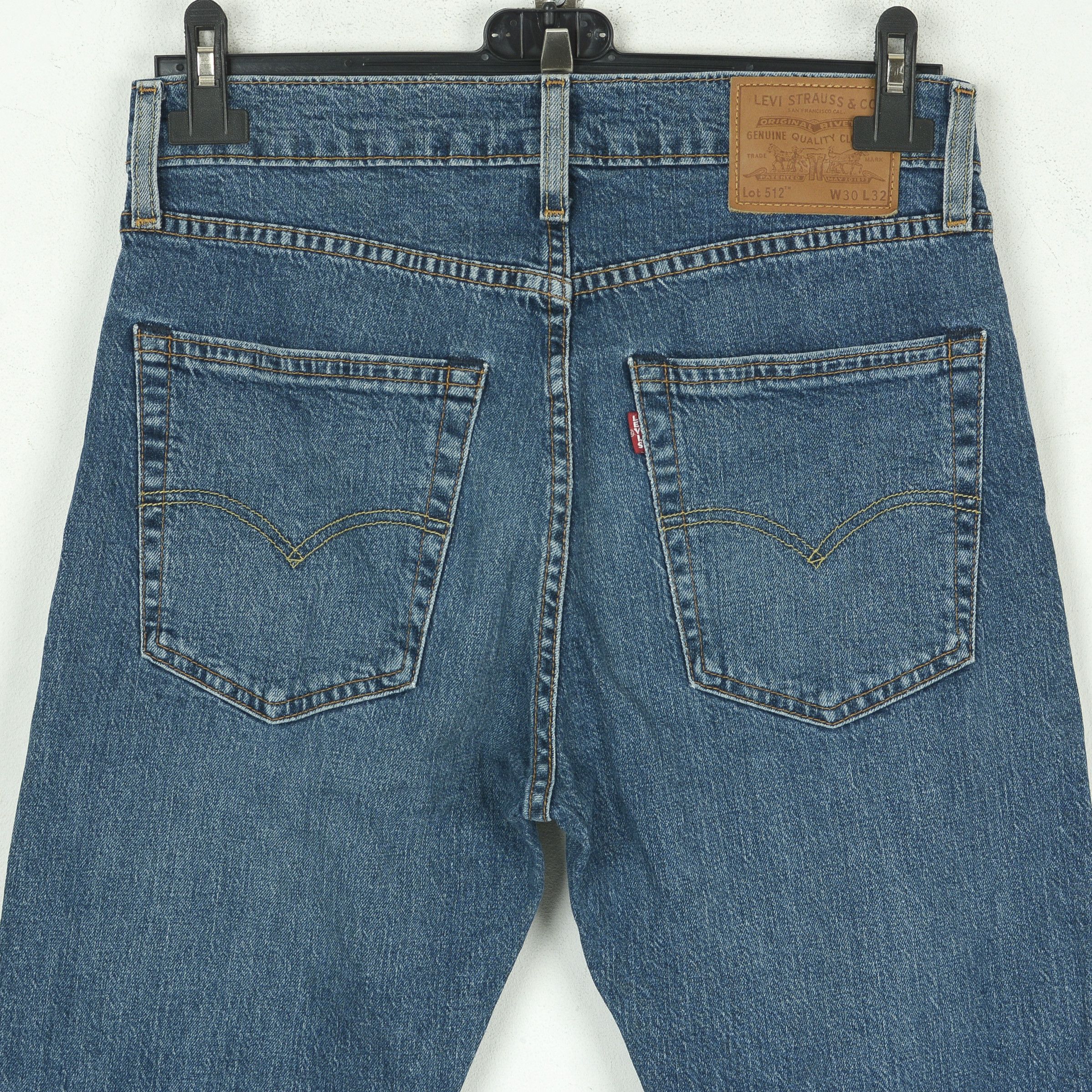 Levi's 512 W30 L30 Slim Tapered Fit Jeans Denim Pants Stretch Size US 30 / EU 46 - 4 Thumbnail