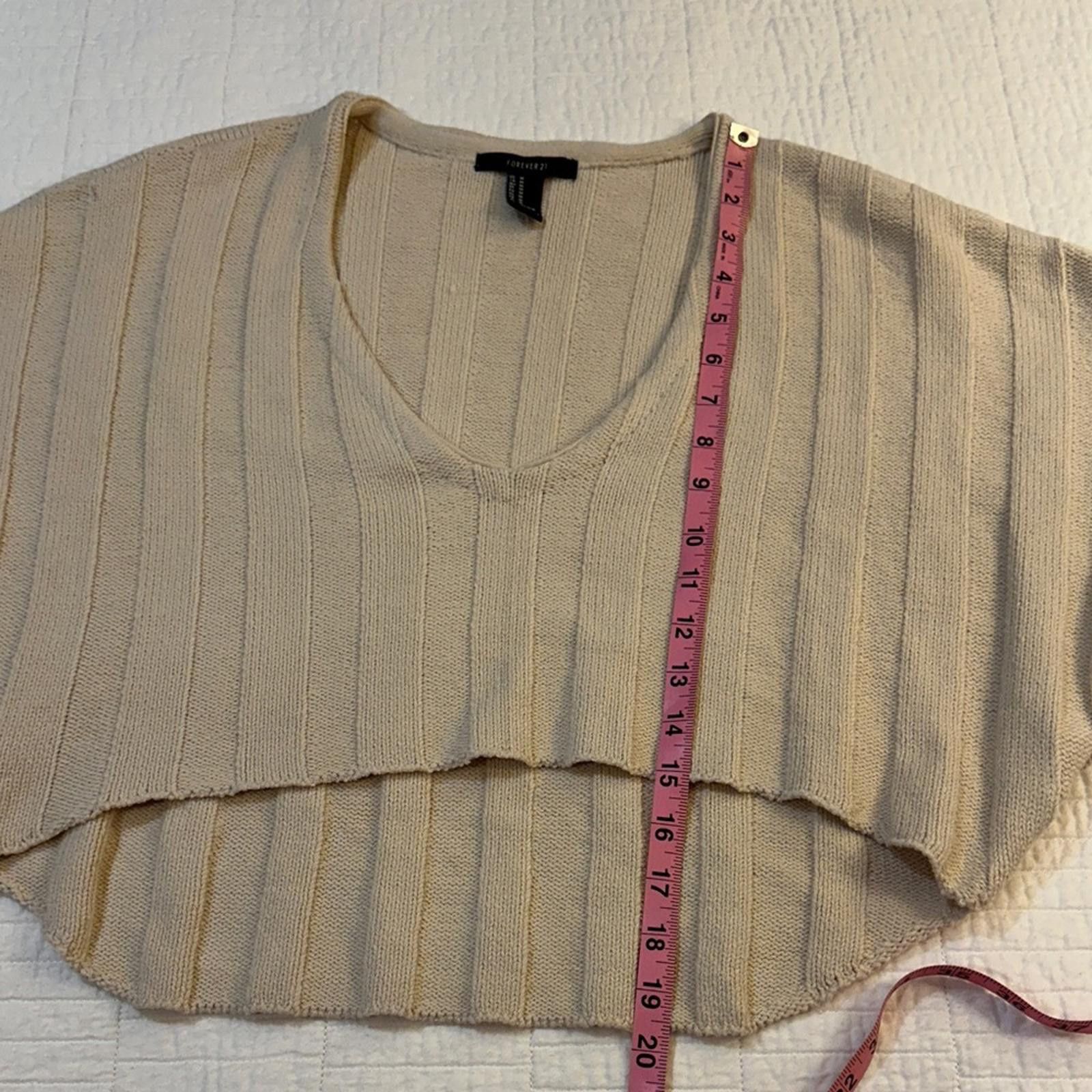 Forever 21 Forever 21 Knit Balletcore Medium Cropped Sweater Camel Size M / US 6-8 / IT 42-44 - 6 Thumbnail