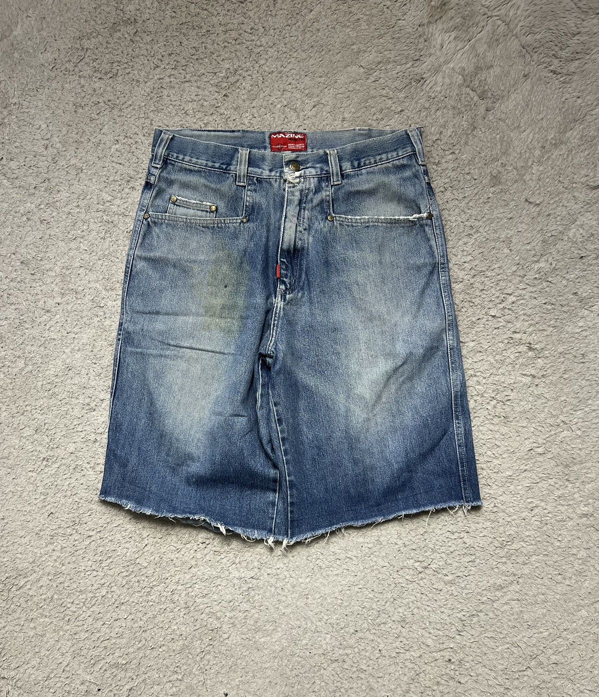 Vintage Baggy Shorts Mazine Hip Hop Rap Vintage Jeans Size US 34 / EU 50 - 4 Thumbnail