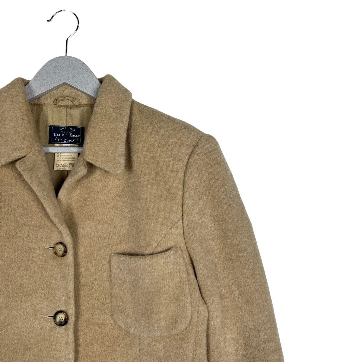 Les Copains 🔥 BLUE EAGLE LES COPAINS WOOL ALPACA JACKET MADE IN ITALY Size L / US 10 / IT 46 - 6 Thumbnail