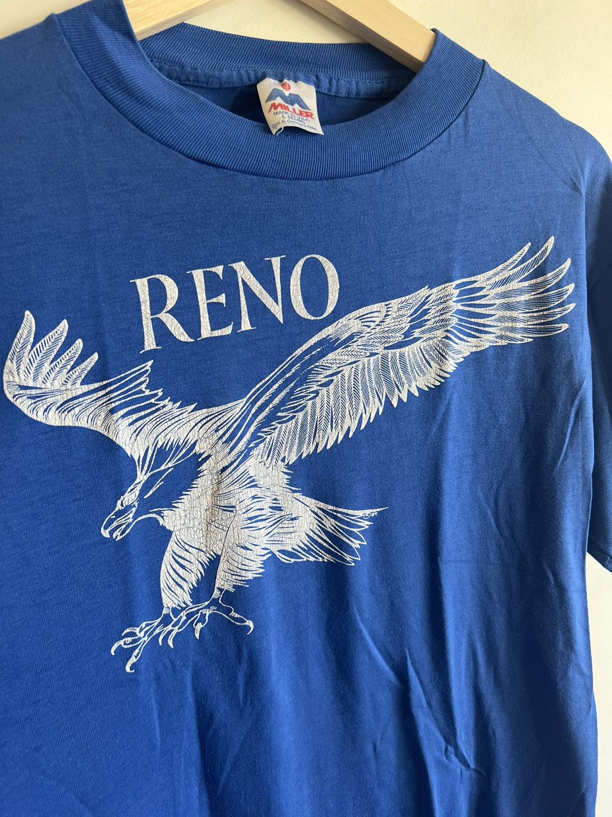 Vintage Vintage 70s Eagle USA Reno Souvenir Shirt Miller Size US L / EU 52-54 / 3 - 2 Thumbnail