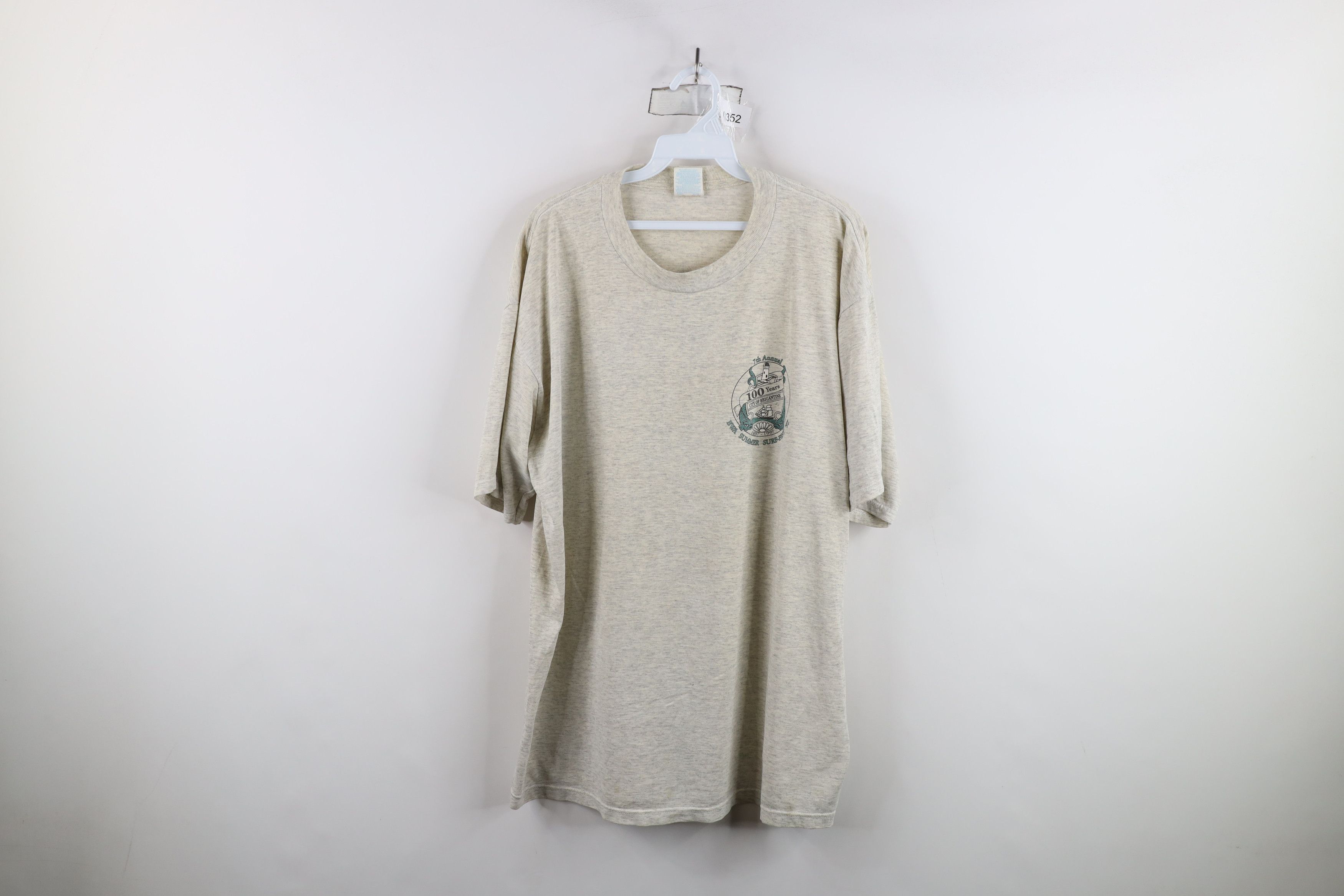 Vintage Vintage 90s Brigantine Waveriding Association T-Shirt Size US XL / EU 56 / 4 - 1 Thumbnail