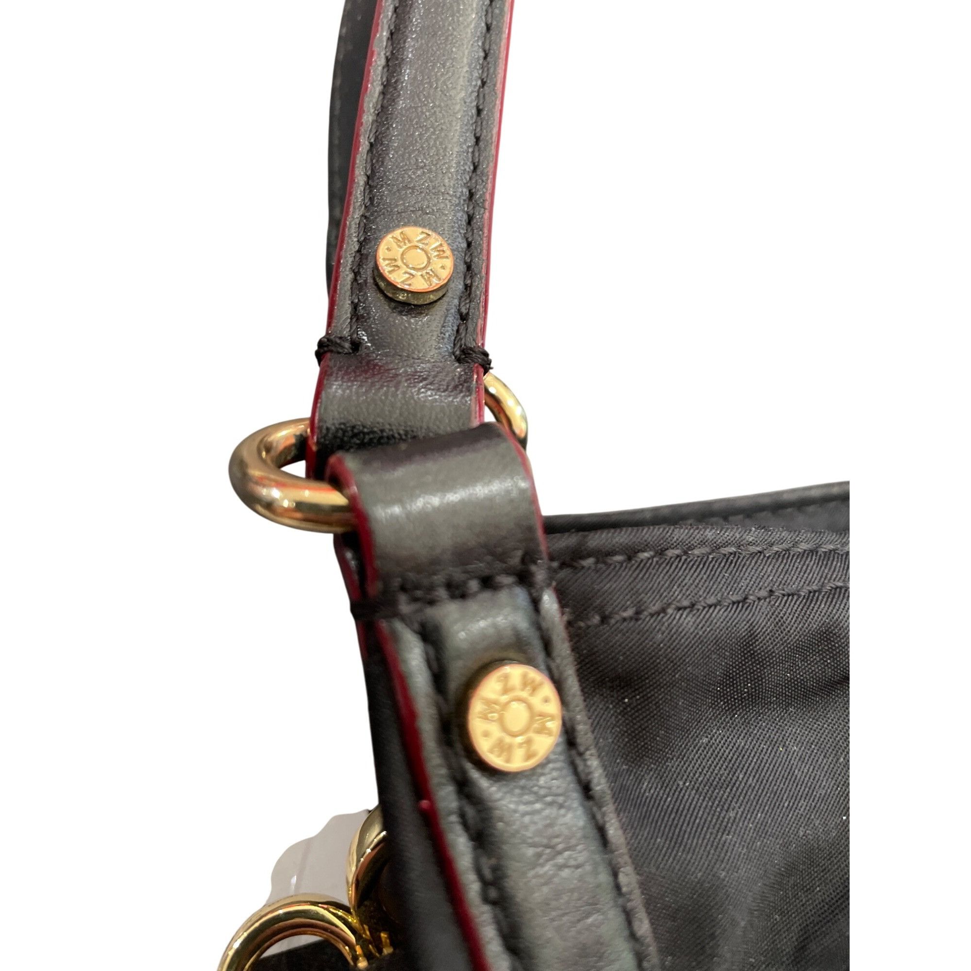 MZ Wallace MZ Wallace womans Black Nylon Leather Trim Handbag crossbody Size ONE SIZE - 3 Thumbnail