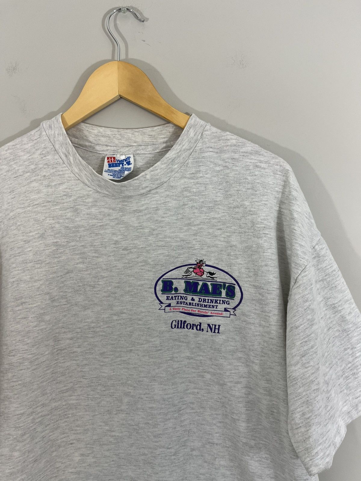 Vintage Single Stitch Vintage New Hampshire Bar Tee Size US XL / EU 56 / 4 - 2 Thumbnail