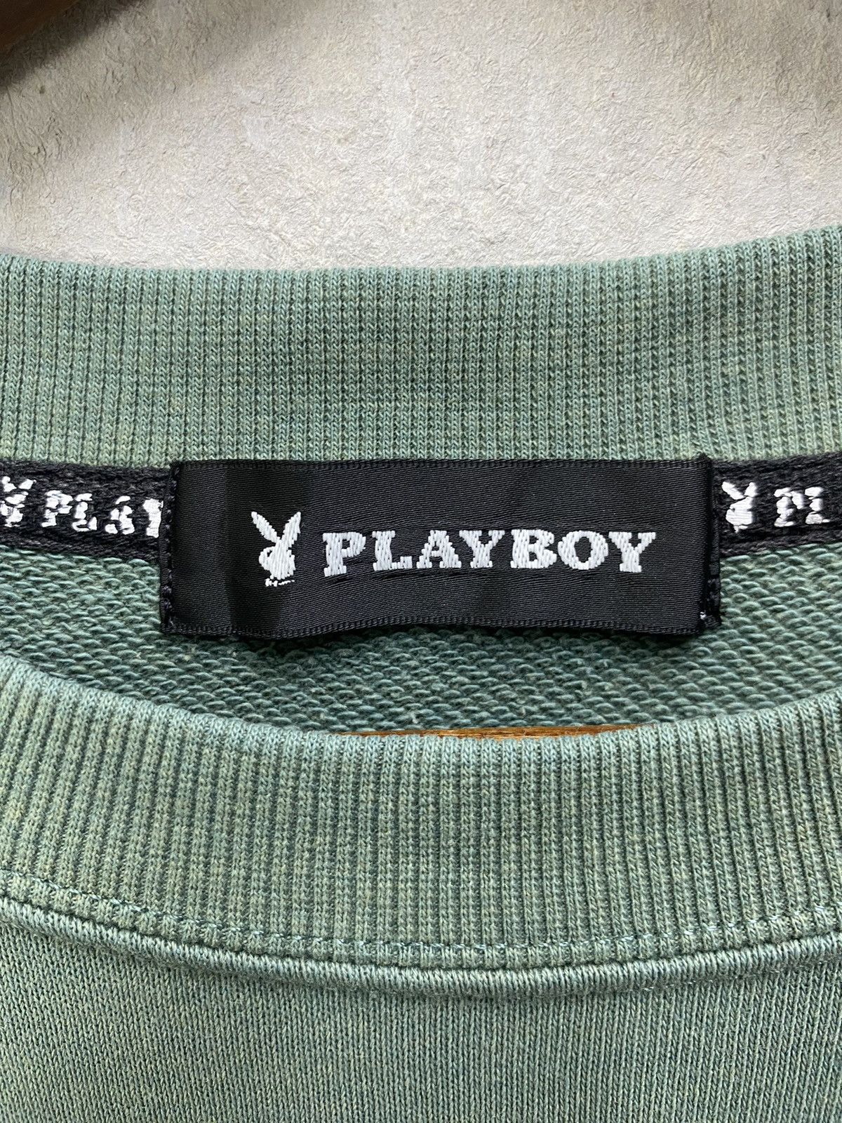 Playboy Playboy Sweatshirt Center Logo Sun Faded Light Cotton Size L Size US L / EU 52-54 / 3 - 8 Thumbnail