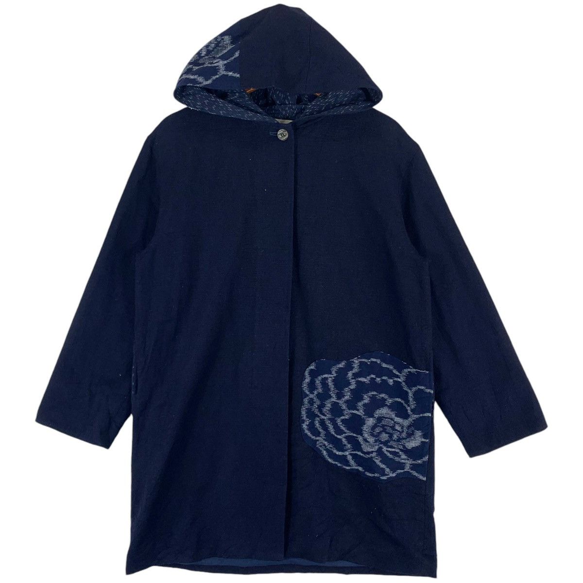 Blue Blue Japan × Indigo × Japanese Brand VINTAGE INDIGO BLUE SASSIKO BORO HOODIE JAPANESE BRAND Size US M / EU 48-50 / 2 - 1 Thumbnail