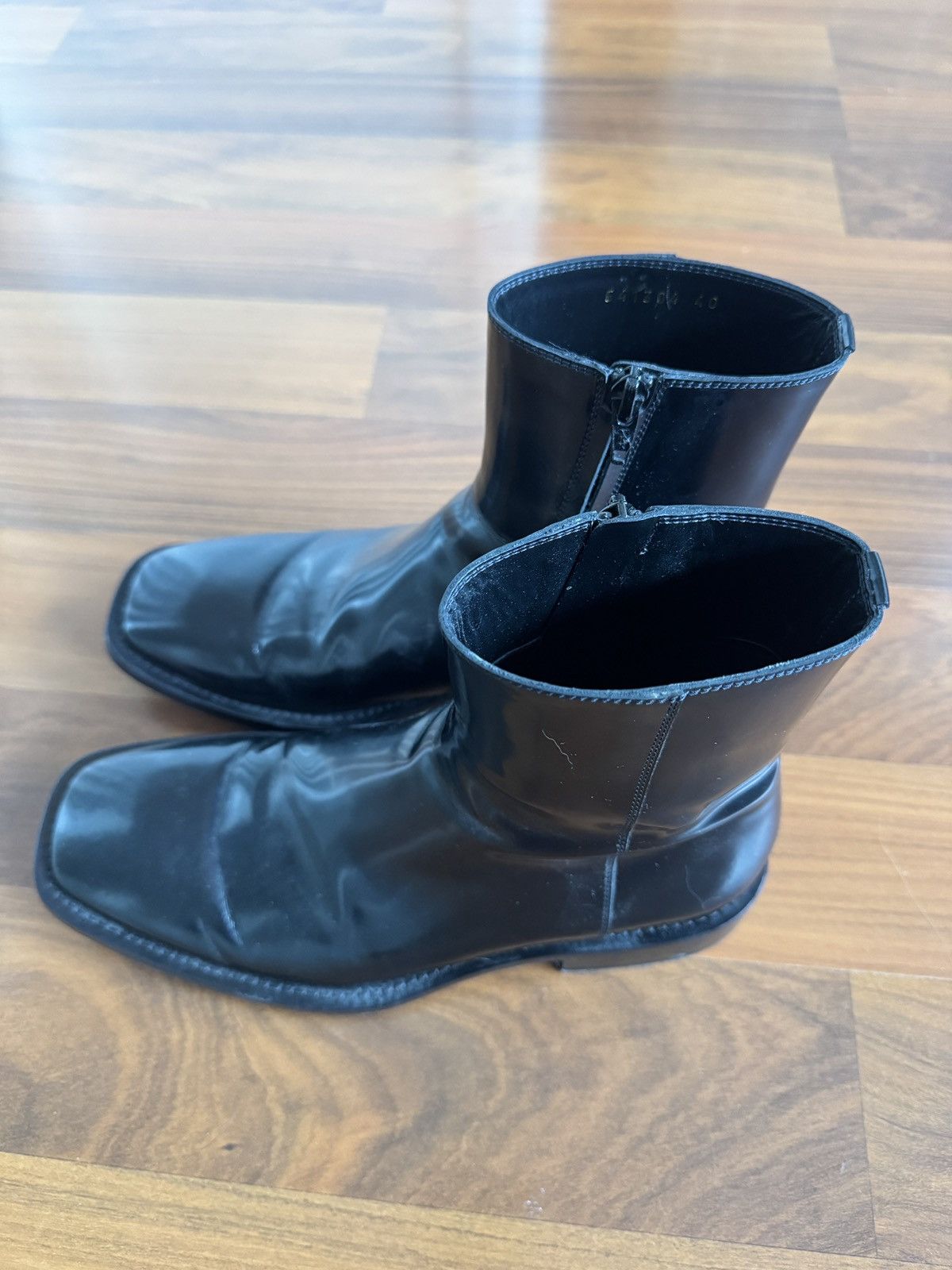 Balenciaga Balenciaga Patent Ankle Boots Size US 7 / EU 40 - 2 Thumbnail
