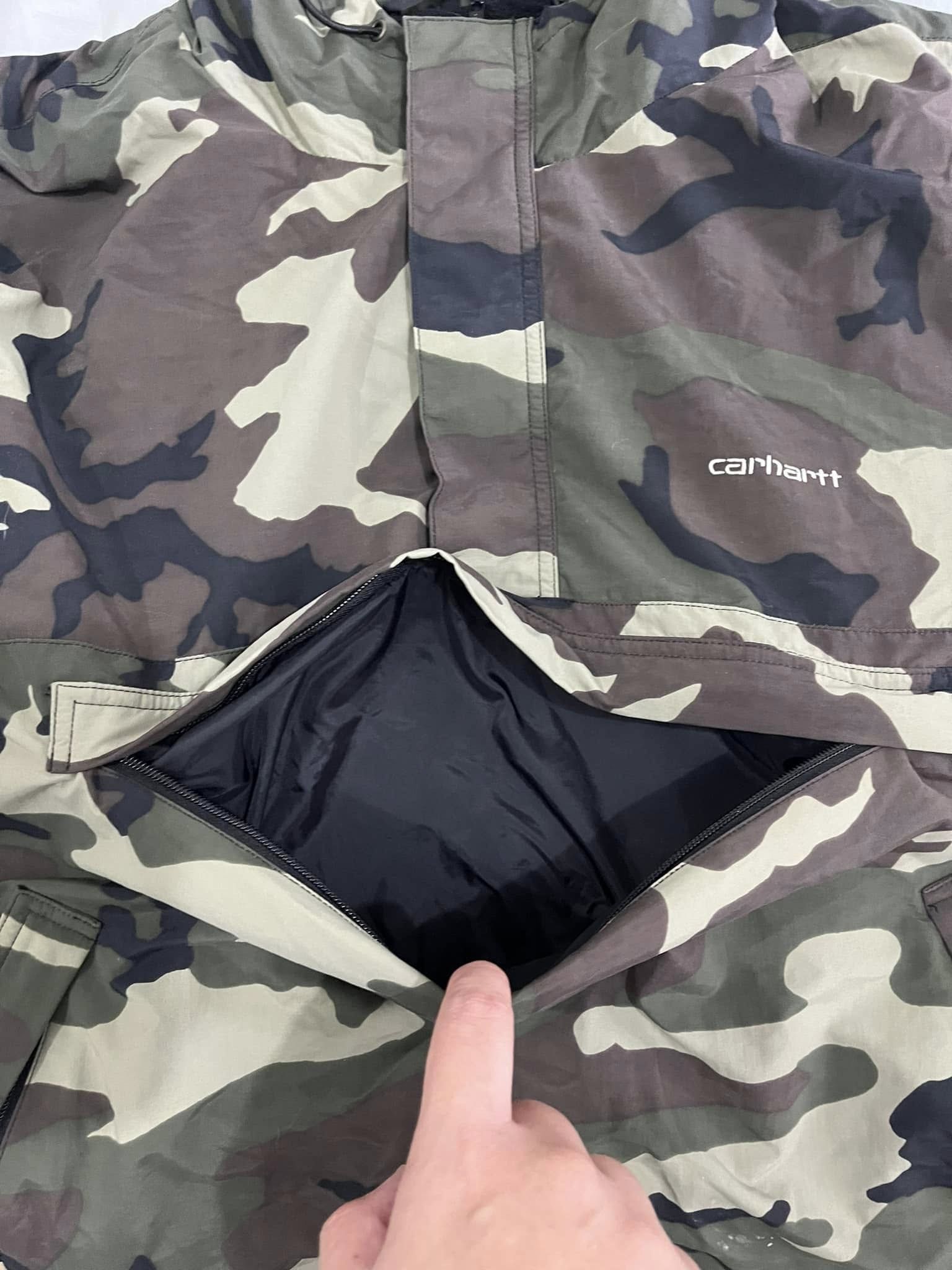 Carhartt OG Carhartt Camo Half Zip Pullover Jacket Size US XL / EU 56 / 4 - 3 Thumbnail