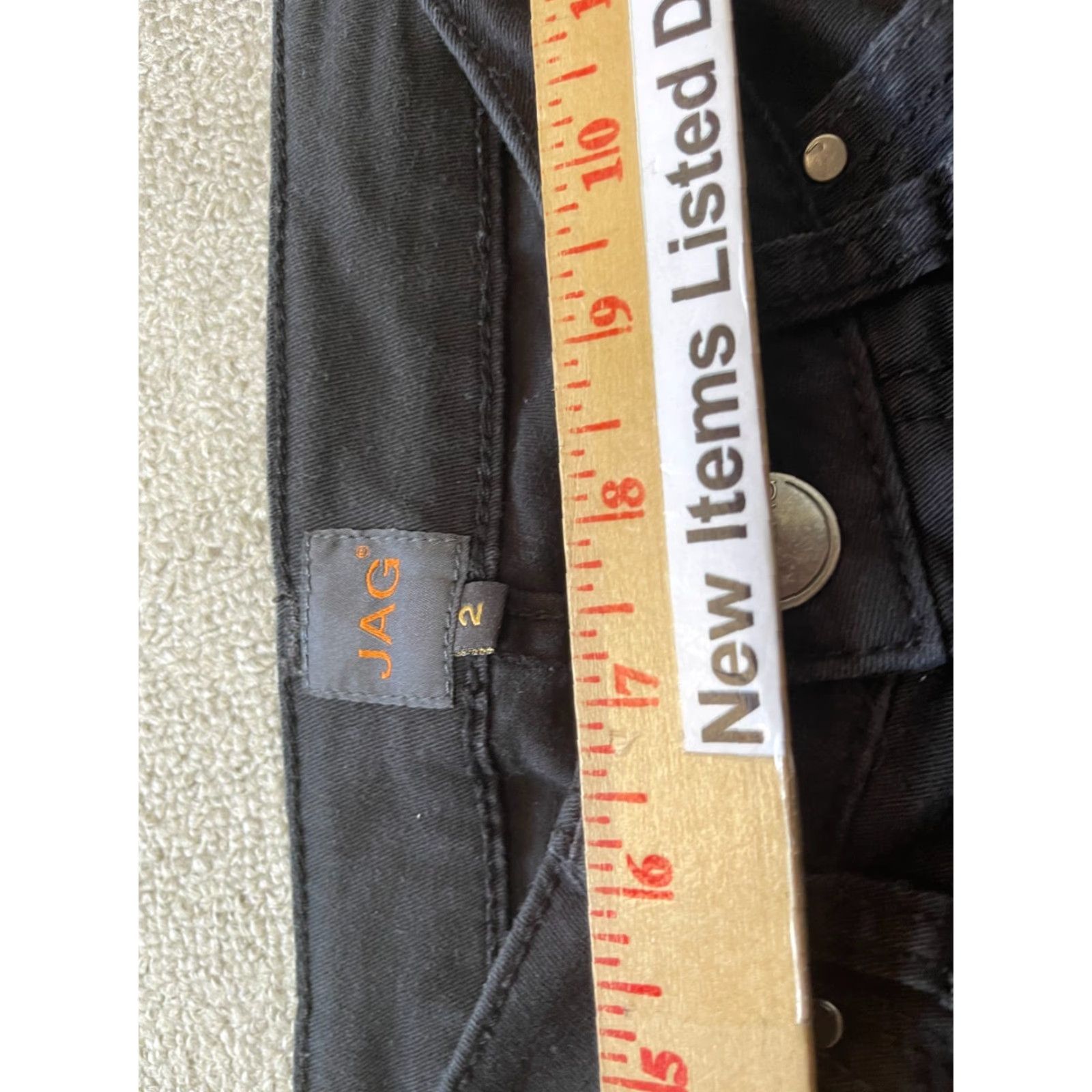 AG Jeans JAG Jeans Capris Jeans Pants Womens Size 2 Black Capri Regular Denim Pocket Stretch Belt Loops Logo Vintage No Size 26" / US 2 / IT 38 - 4 Thumbnail