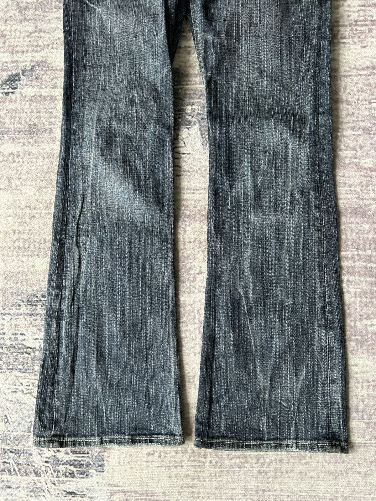 Japanese Brand Oririn Rabbit Flared Jeans Size 32" / US 10 / IT 46 - 7 Thumbnail
