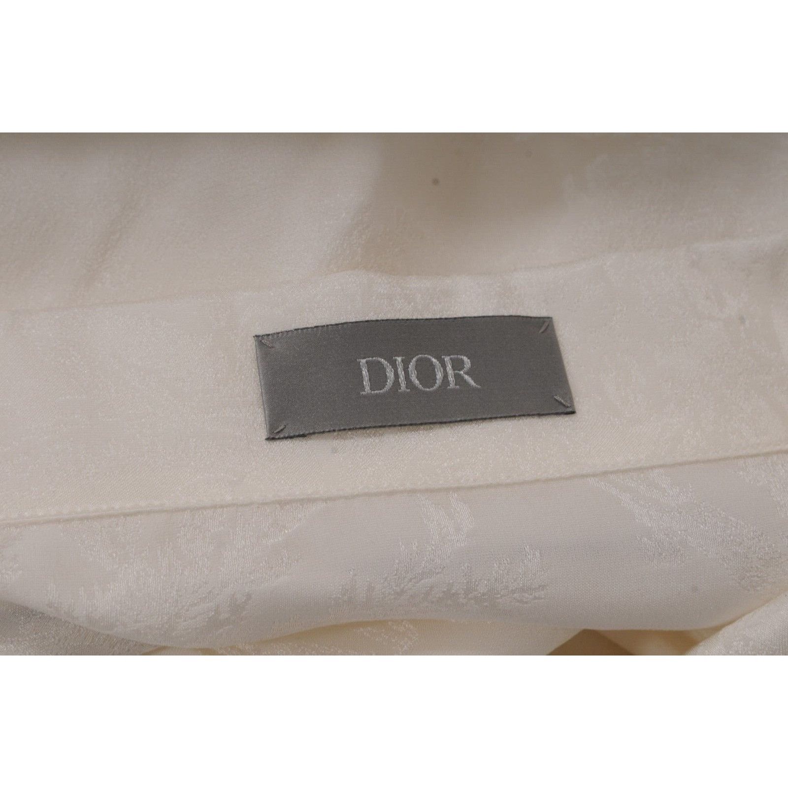 Dior Floral Pyjama Button Down Shirt IT 50 White Size US M / EU 48-50 / 2 - 11 Thumbnail