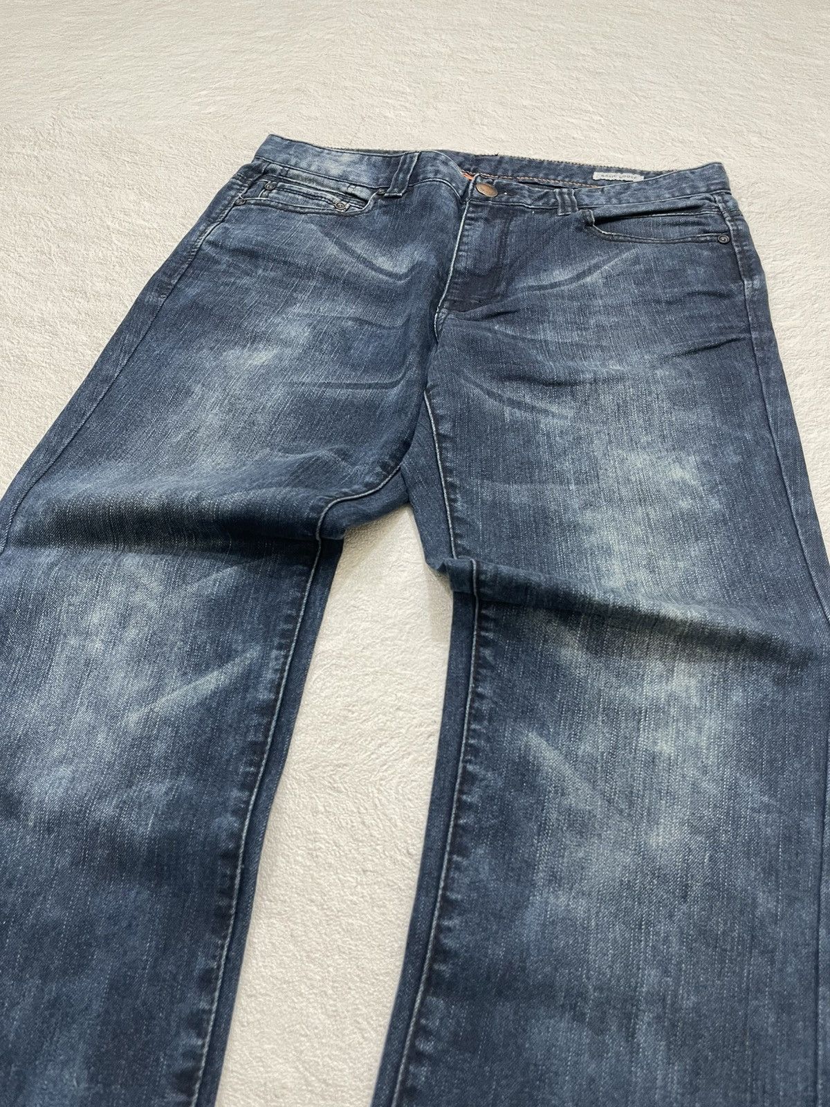 Hysteric Glamour 2000s Vintage Acid Washed Blue Denim Y2K Size US 32 / EU 48 - 2 Thumbnail