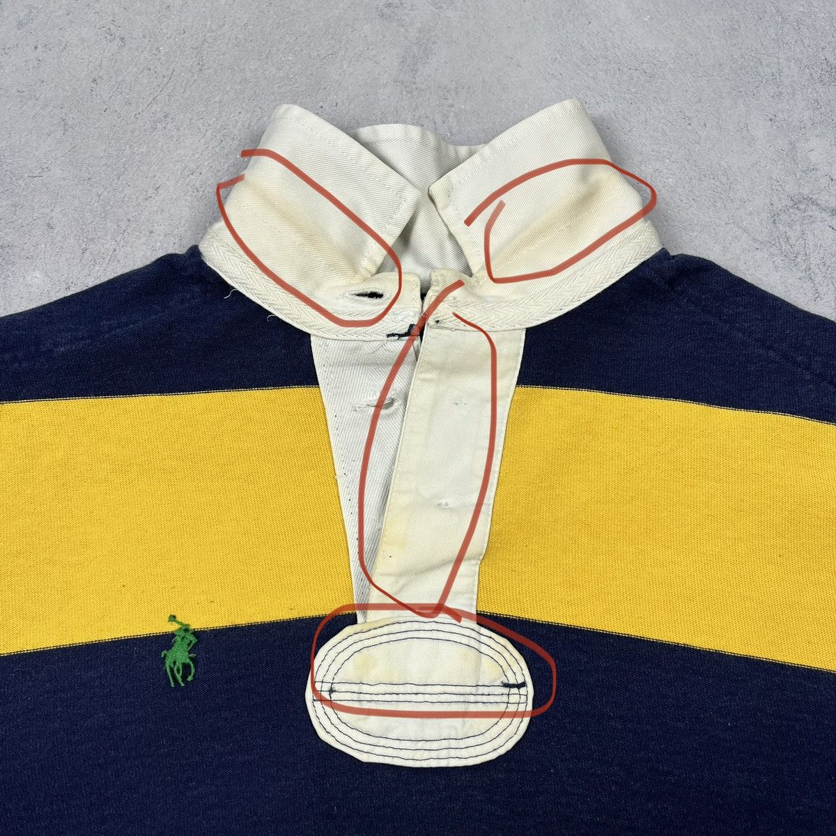 Polo Ralph Lauren Vintage Polo Ralph Lauren stripped rugby shirt 90’s Size US S / EU 44-46 / 1 - 24 Thumbnail
