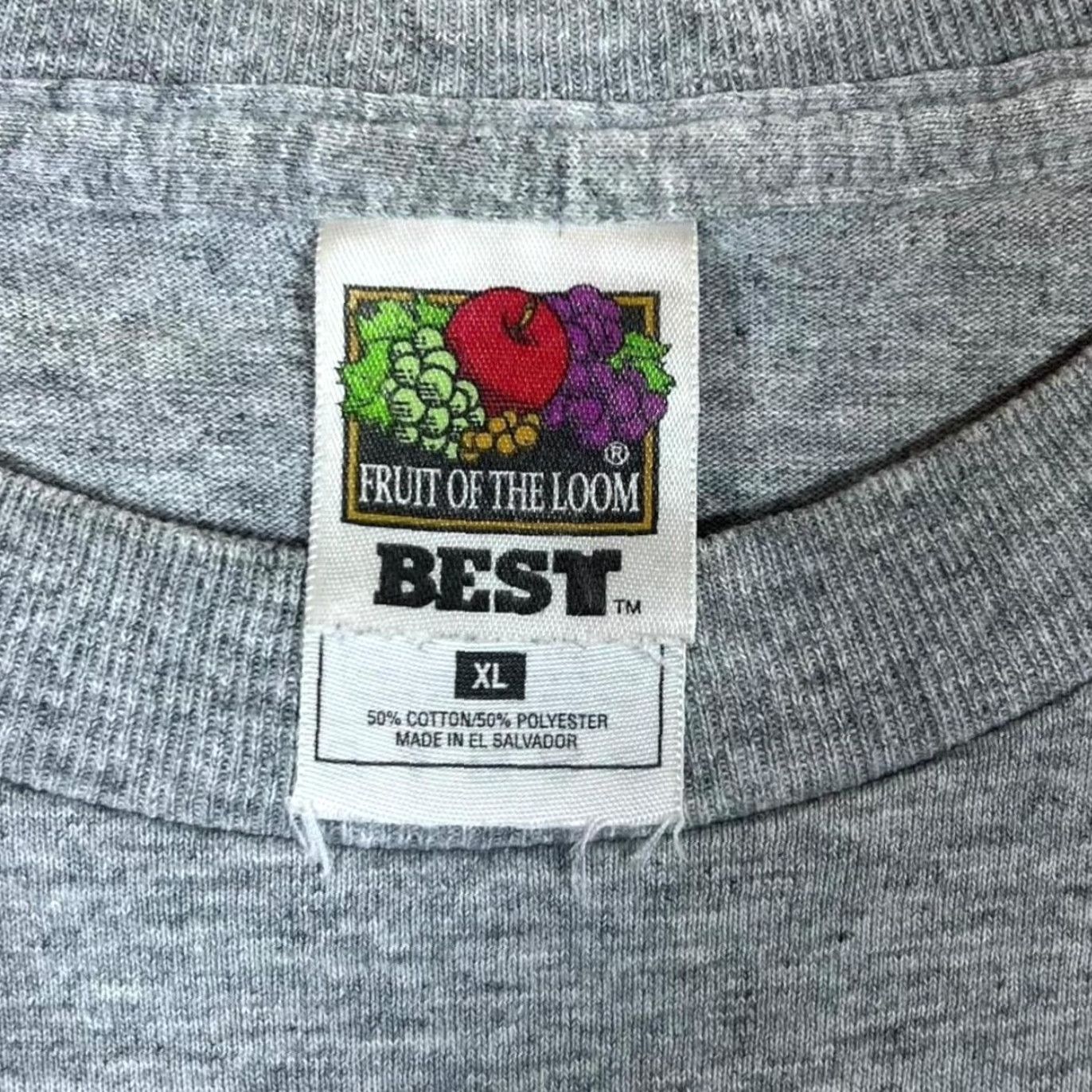 Fruit Of The Loom Vintage Fruit of the Loom T-Shirt Graphic Print XL Mens Grey 1990s Playground Area Shootout Basketball Souvenir Shirt Size US XL / EU 56 / 4 - 3 Thumbnail