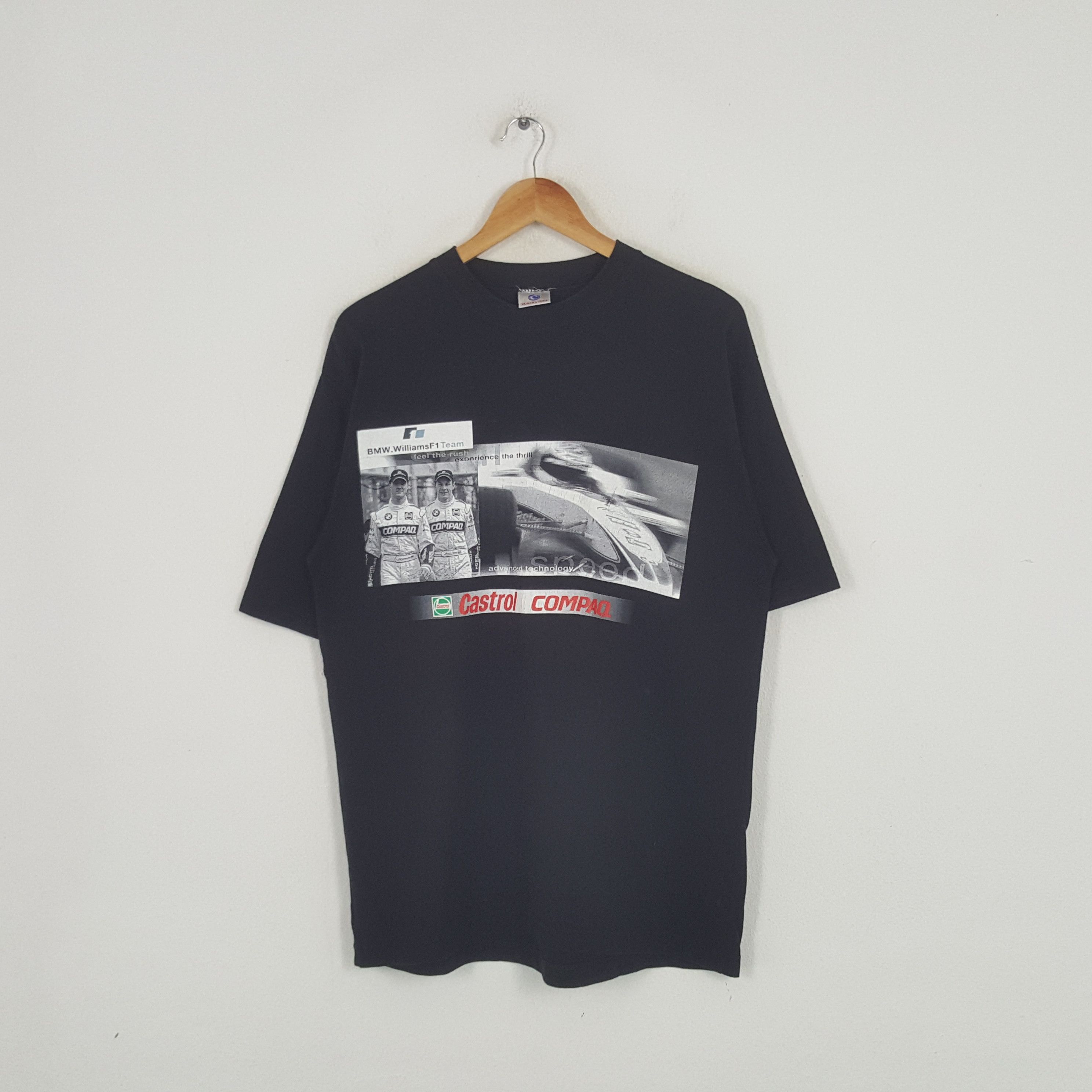 Japanese Brand × Vintage Vintage BMW Willian Castrol Compaq Formula One Tshirt Size US L / EU 52-54 / 3 - 1 Thumbnail