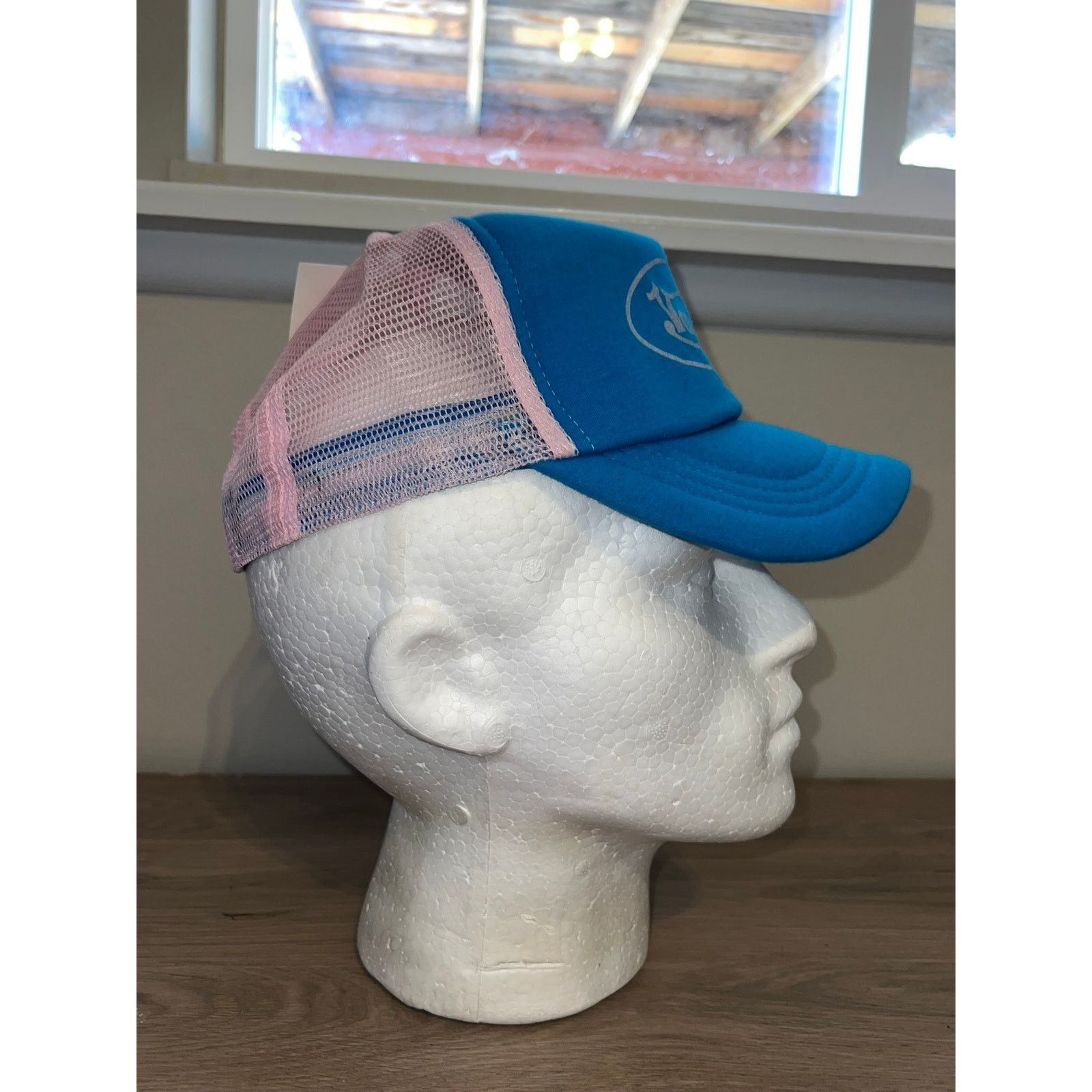 Vintage Y2K Von B*tch Blue Pink Trucker Hat Designer Spoof 2000s OS Size ONE SIZE - 6 Thumbnail