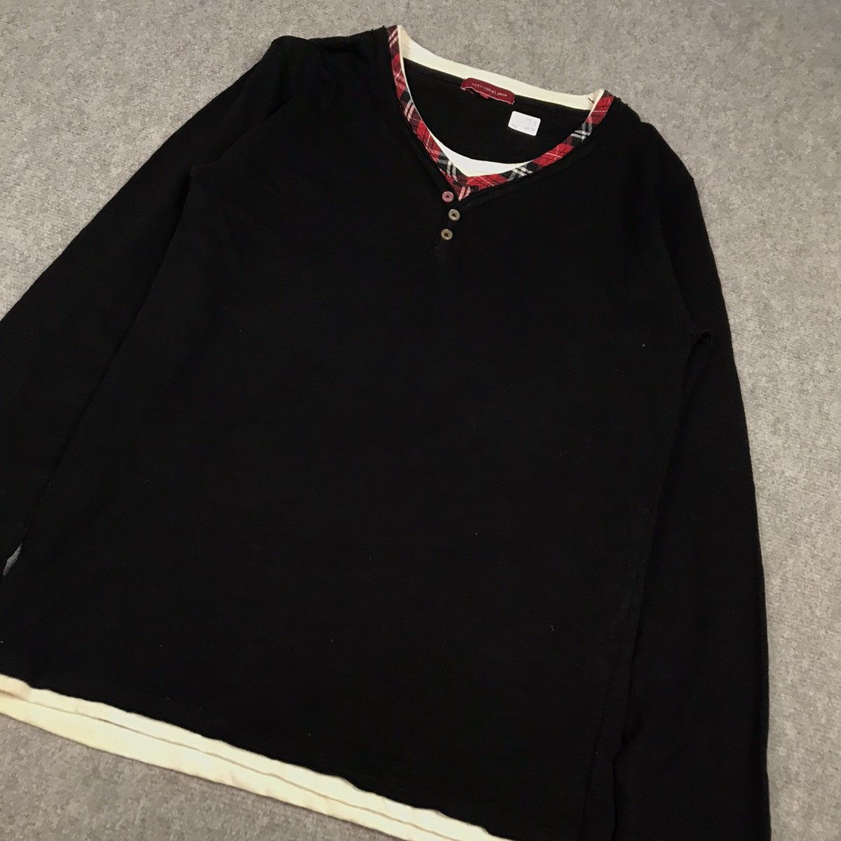 Japanese Brand Anti Label Double Layer Long sleeve Tshirt punk style Size US L / EU 52-54 / 3 - 4 Thumbnail