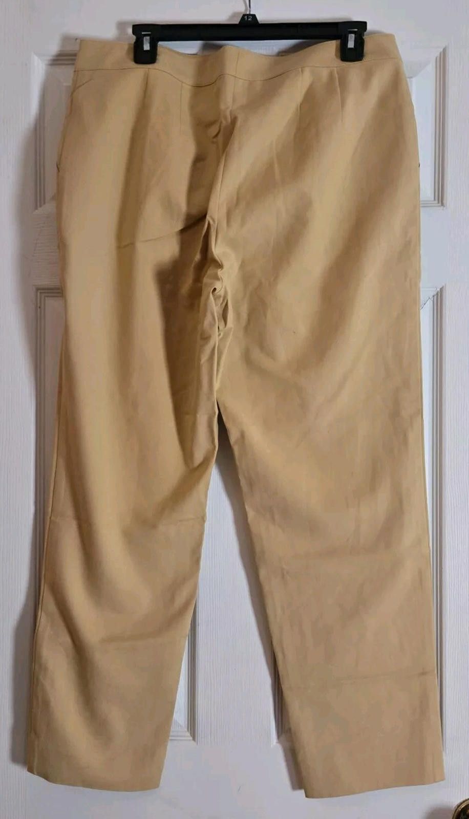 St. John St. John Beige Khaki Silk Dress Slacks Pants Size 10 Made In Size 32" / US 10 / IT 46 - 3 Thumbnail