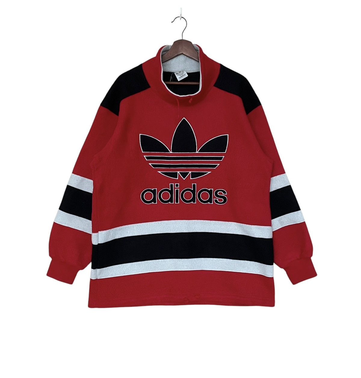 Adidas × Descente × Vintage Vintage Brand Adidas Descente Big Logo Sweatshirt 1990s Size US M / EU 48-50 / 2 - 1 Thumbnail