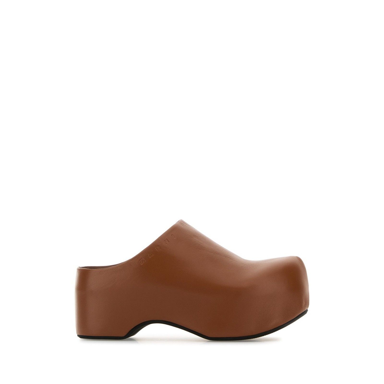 Marni MARNI Brown Leather 50mm Platform Mules New & Authentic (Wom Size US 10 / IT 40 - 5 Thumbnail