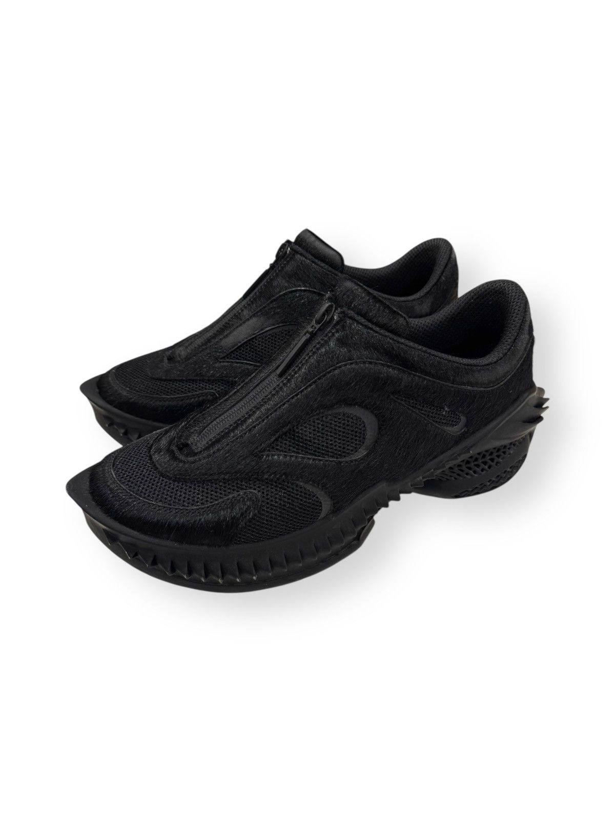 NAMESAKE Clippers 5000 Pony Hair Sneakers, Sz 42, Euphoric Black Size US 9.5 / EU 42-43 - 3 Thumbnail